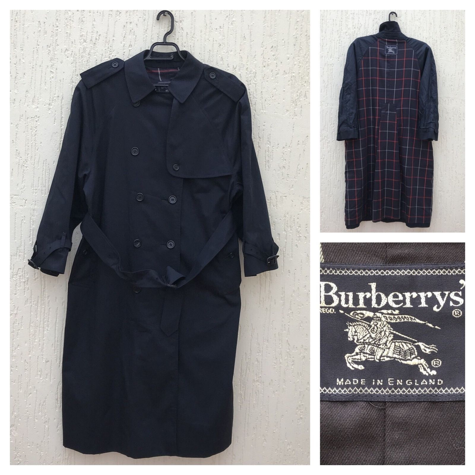 Burberry Burberry Trench Coat Nova Check made england blue navy Size M / US 6-8 / IT 42-44 - 1 Thumbnail
