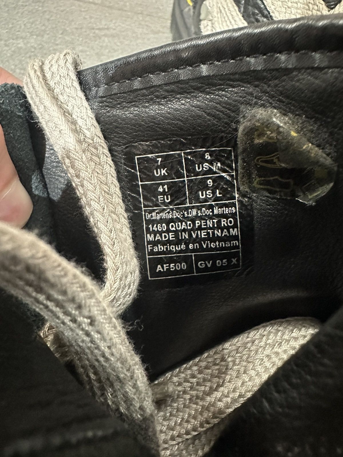 Dr. Martens × Rick Owens Dr.Martens 1460 Quad Leather Sole Pentagram Wrap Lace Boot Size US 8 / EU 41 - 5 Thumbnail