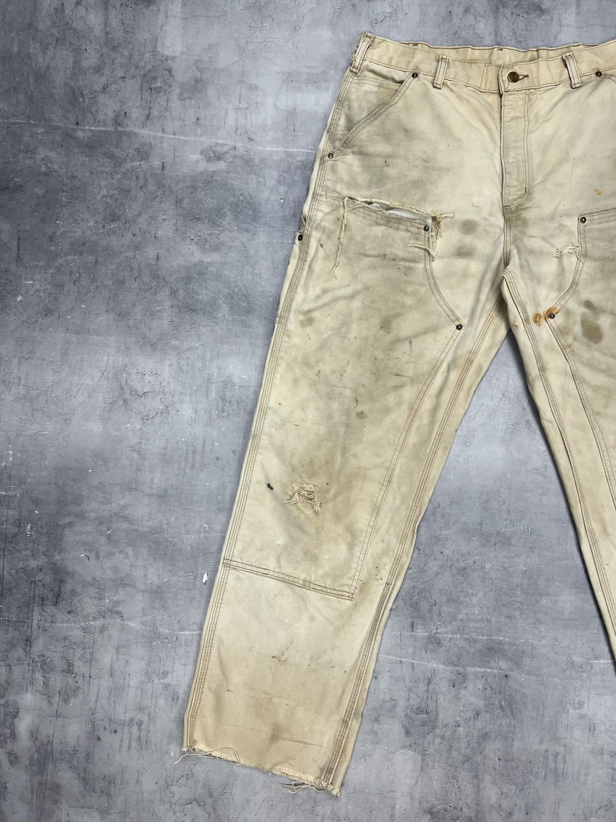 Carhartt × Vintage vintage carhartt double knee carpenter pants 34x34 Size US 34 / EU 50 - 8 Thumbnail