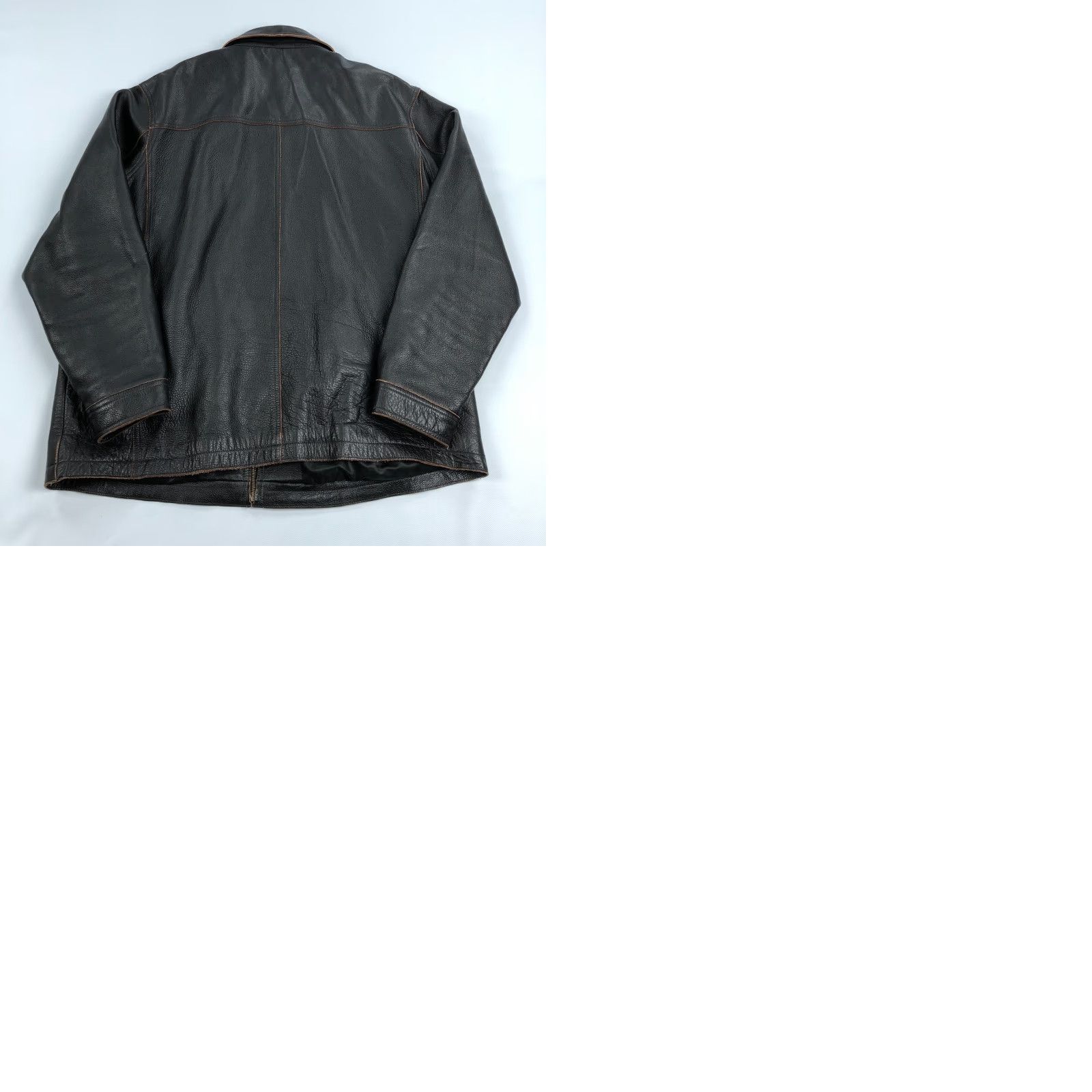 Vintage VINTAGE Sonoma Leather Jacket Mens XL Brown Distressed Bomber Jacket Winter Fall Spring Leather Zip Zipper Mens Size US XL / EU 56 / 4 - 9 Thumbnail