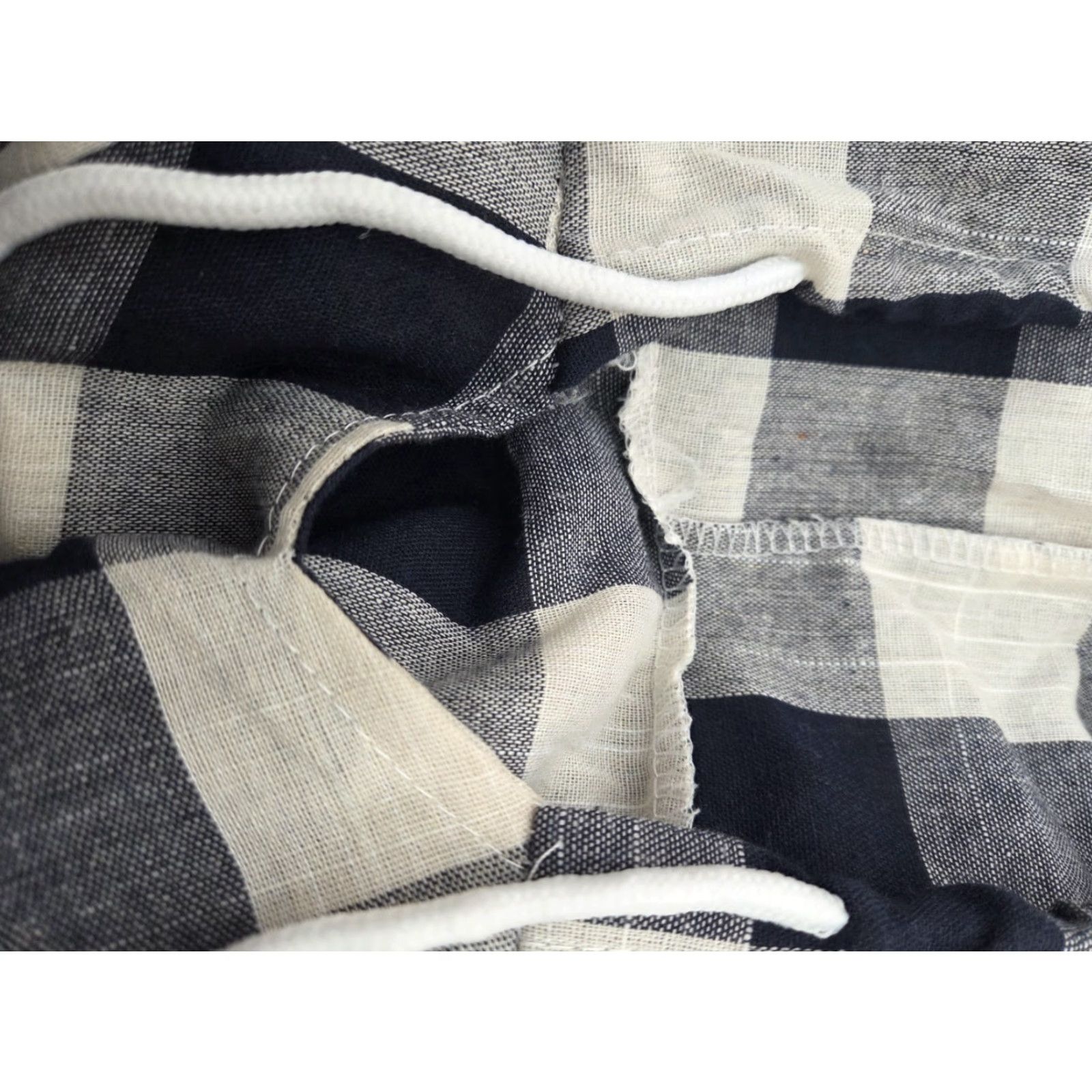 Vintage VINTAGE Plaid Hooded Long Sleeve Shirt Sweatshirt Check Womens Medium 70s Womens Hoodie Shirt Mens? Size M / US 6-8 / IT 42-44 - 4 Thumbnail