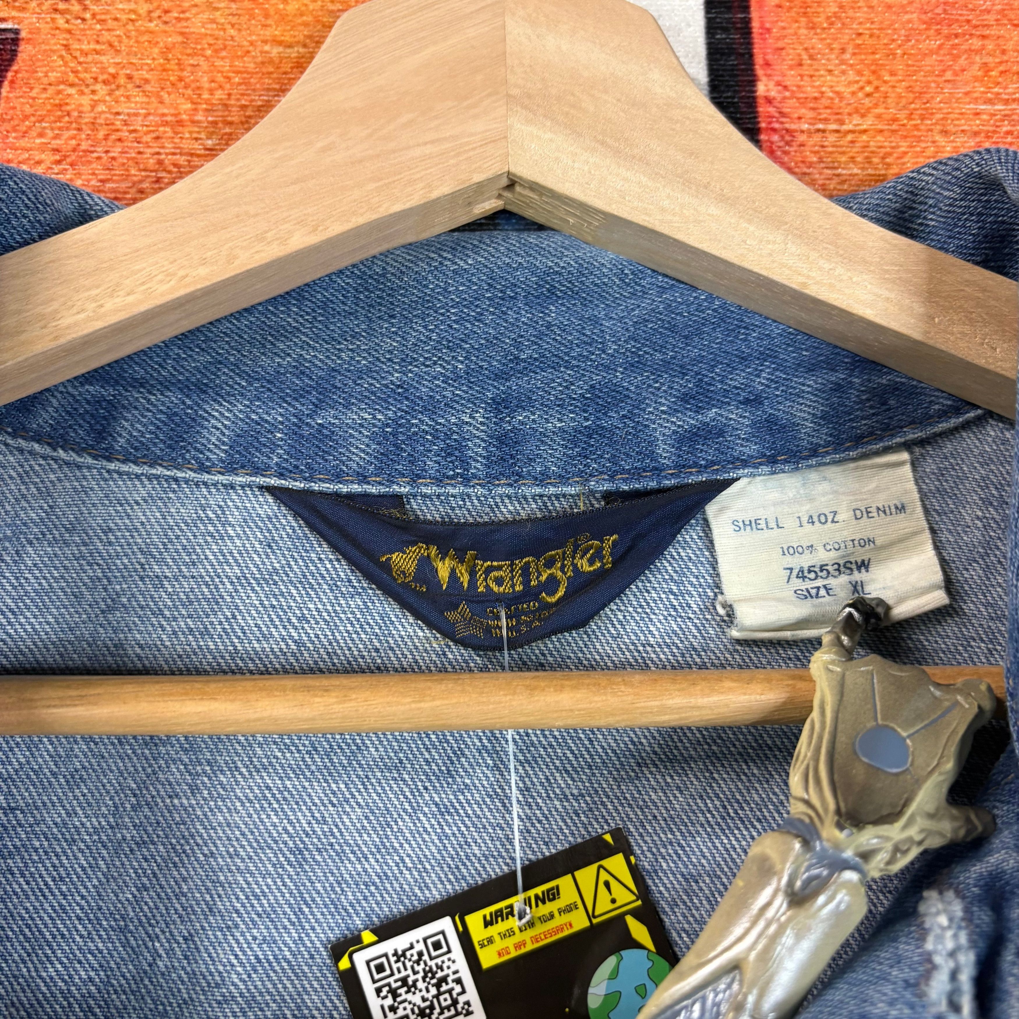 Wrangler Vintage 90s Wrangler Denim Jacket Size XL Size US XL / EU 56 / 4 - 3 Thumbnail