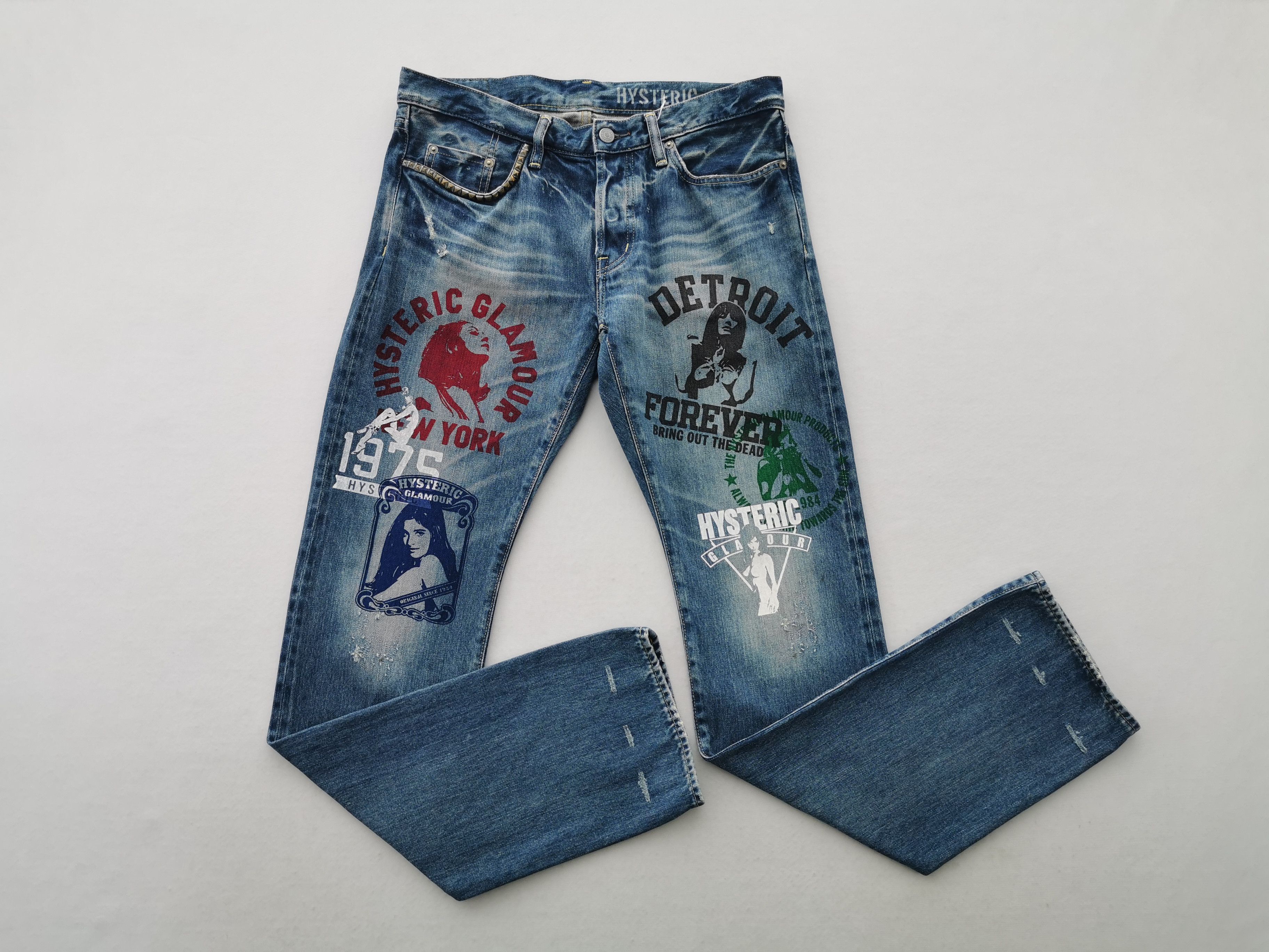 Hysteric Glamour × Japanese Brand Vintage 90s Hysteric Glamour Selvedge Denim Made In Japan Size US 32 / EU 48 - 4 Thumbnail