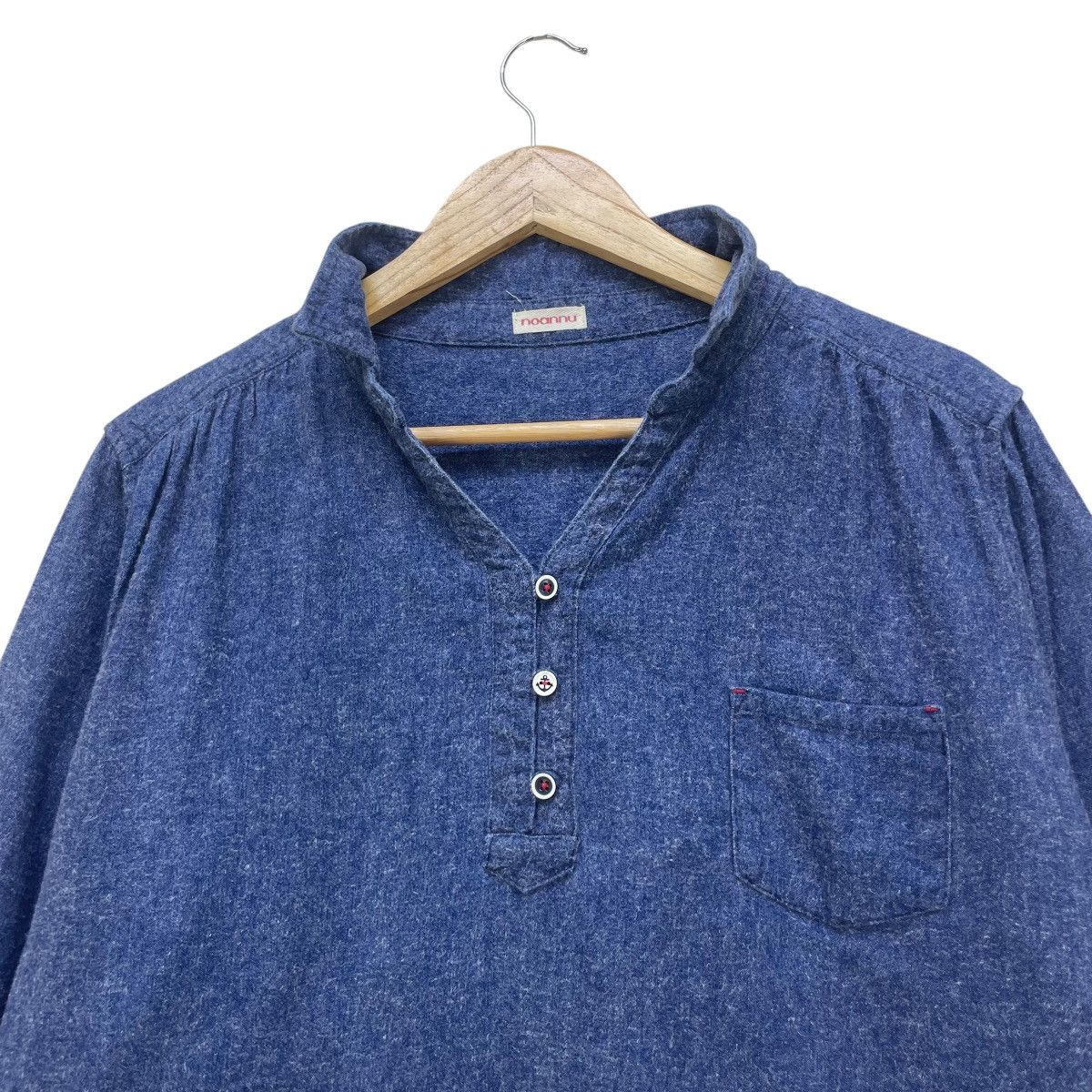 45rpm 💥Vintage Japanese Brand Noannu Baggy Shirt Light Jacket Size M / US 6-8 / IT 42-44 - 3 Thumbnail