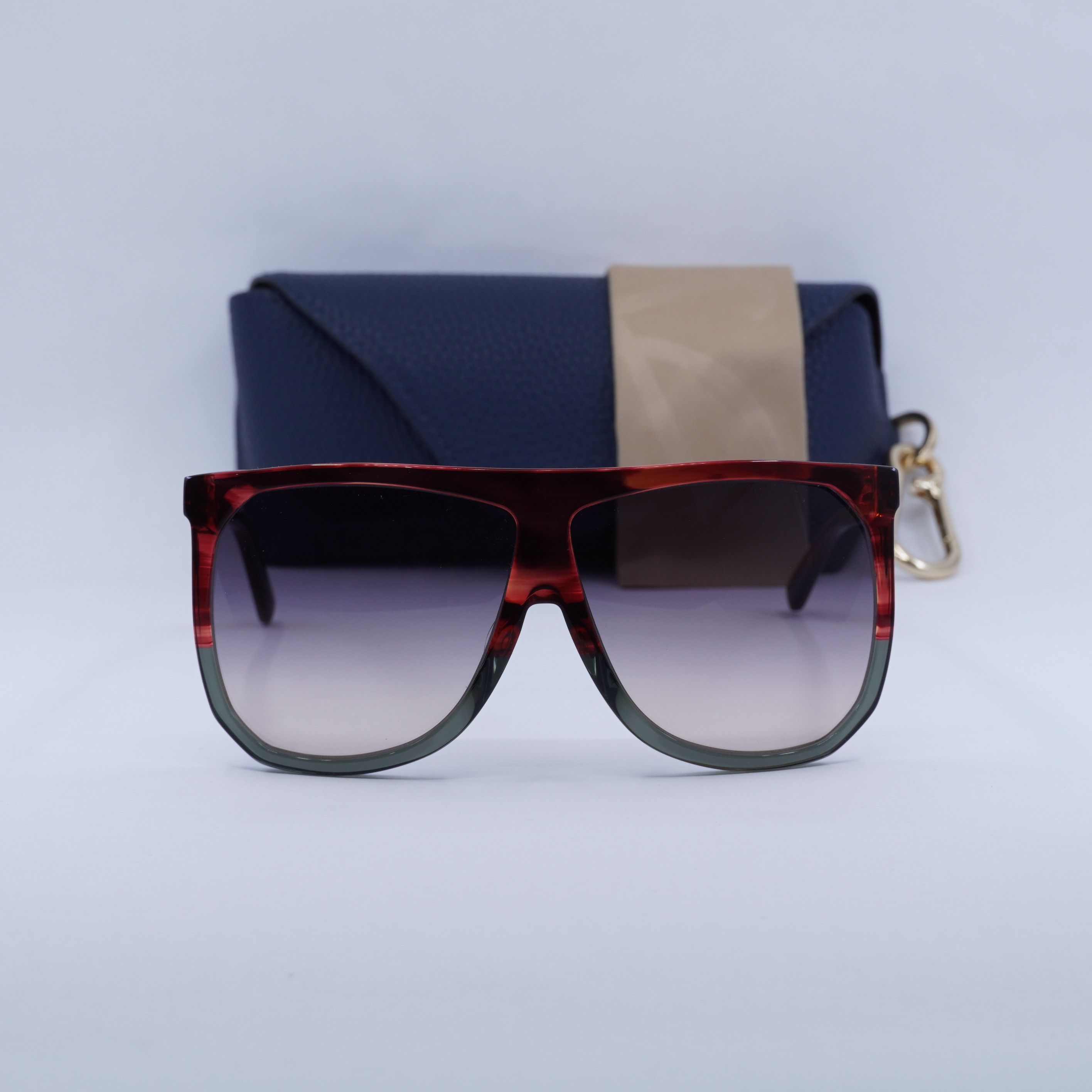 Loewe Loewe LW40001F 68B Filipa Sunglasses Red/Grey Square Frame Size ONE SIZE - 3 Thumbnail