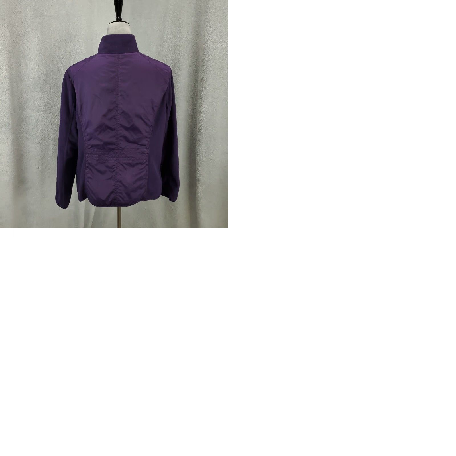 Coldwater Creek Coldwater Creek Jacket Womens XL Full Zip Fleece Knit Nylon Purple Long Sleeve Basic Jacket Regular Size: XL Size XL / US 12-14 / IT 48-50 - 9 Thumbnail