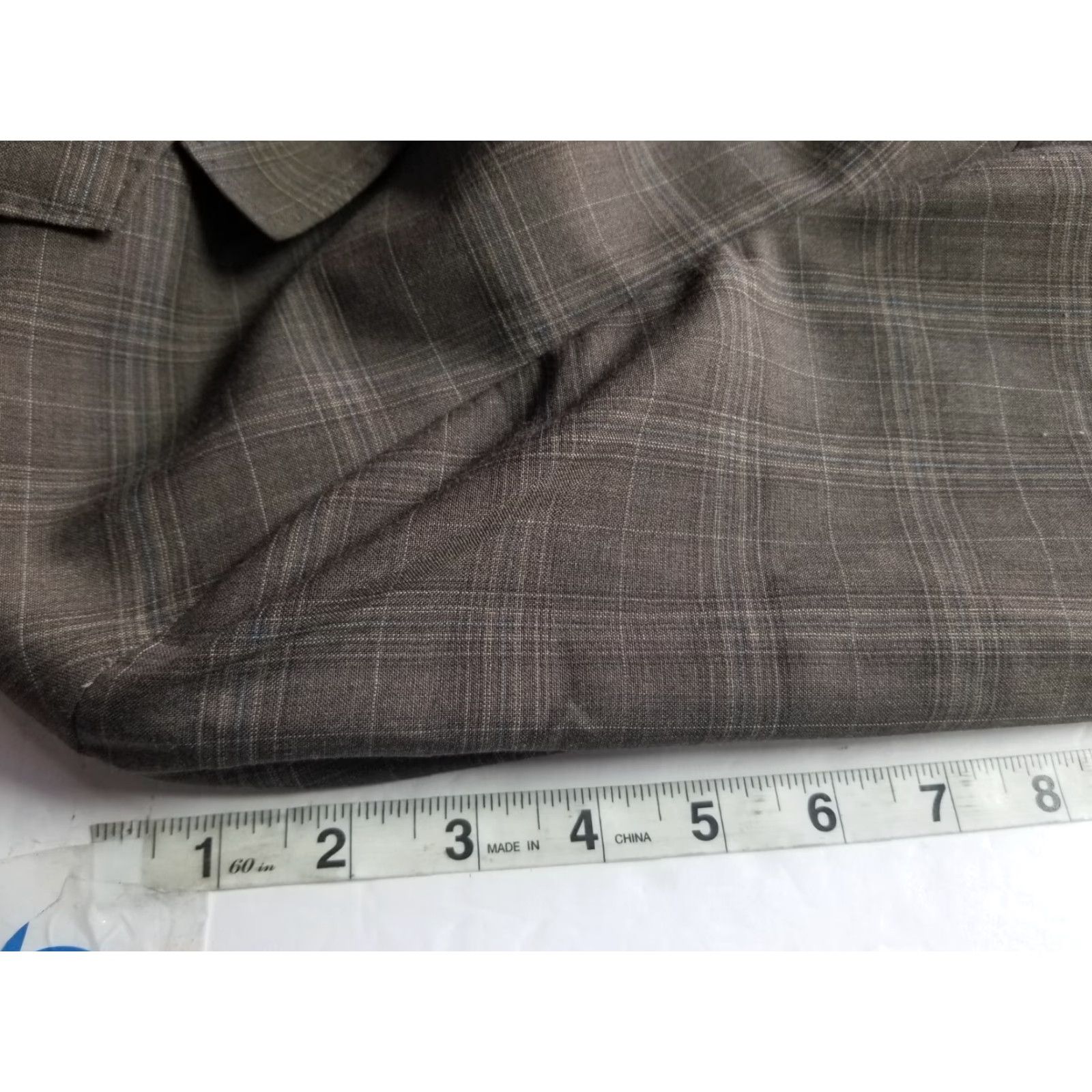 Banana Republic Banana Republic Men’s Plaid Sport Coat Blazer 44R Slim Brown Wool Blend Herringbone 2 Button Blazer Size 44R - 7 Thumbnail