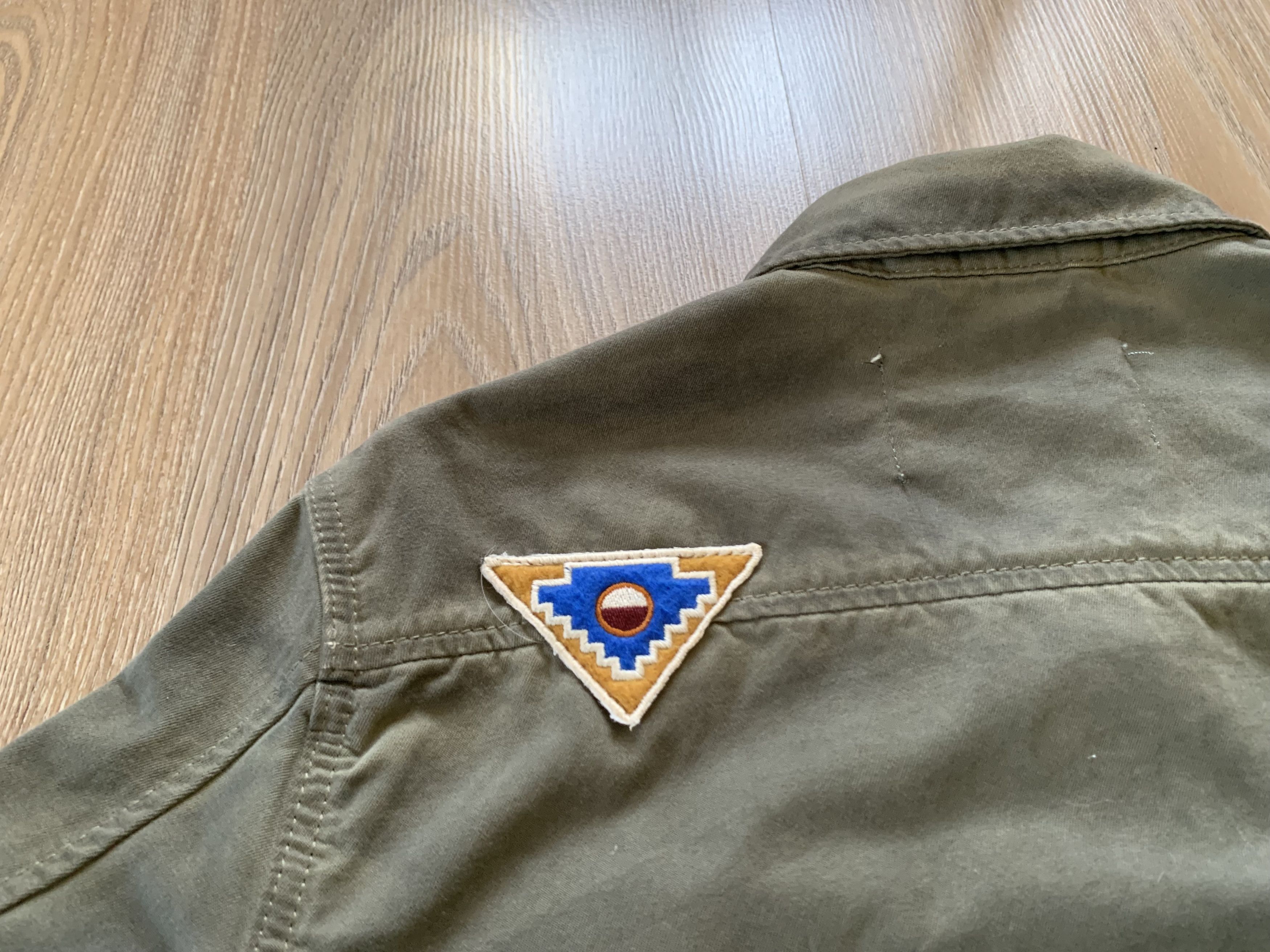 Other Zara Woman Premium Denim Military Patch Olive Green Jacket Size M / US 6-8 / IT 42-44 - 5 Thumbnail