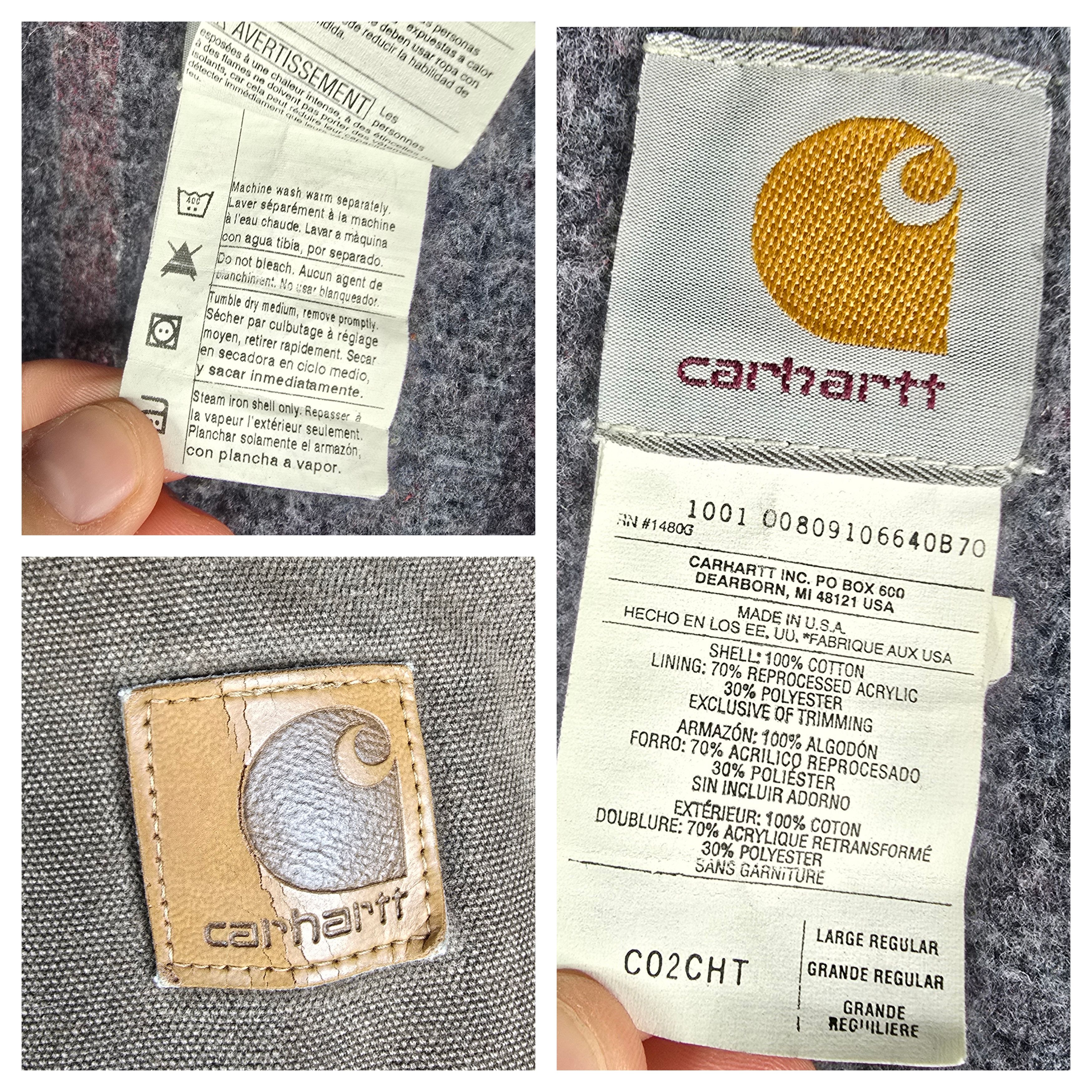 Carhartt Carhartt Vintage Large C02CHT Brown Chestnut Blanked Jacket Size US L / EU 52-54 / 3 - 6 Thumbnail