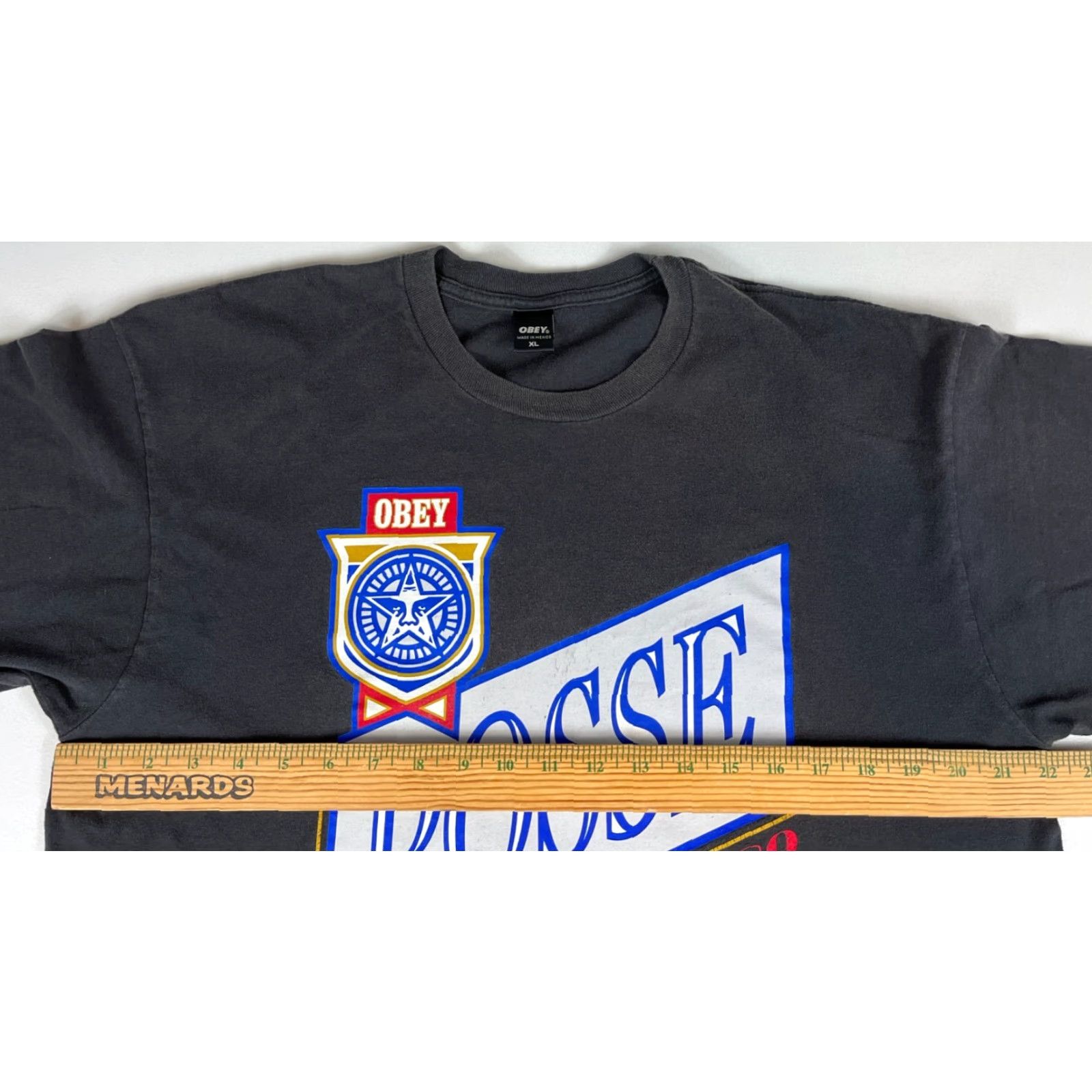 Obey VINTAGE OBEY T-Shirt Mens XL Black 1989 Posse 1989 Art Shirt Size US XL / EU 56 / 4 - 7 Thumbnail