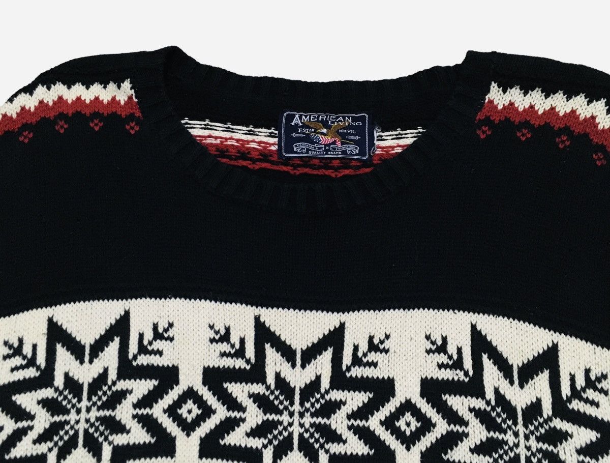 Other Rare Design Vintage American Living Navajo Knitwear 1990s Size US L / EU 52-54 / 3 - 3 Thumbnail