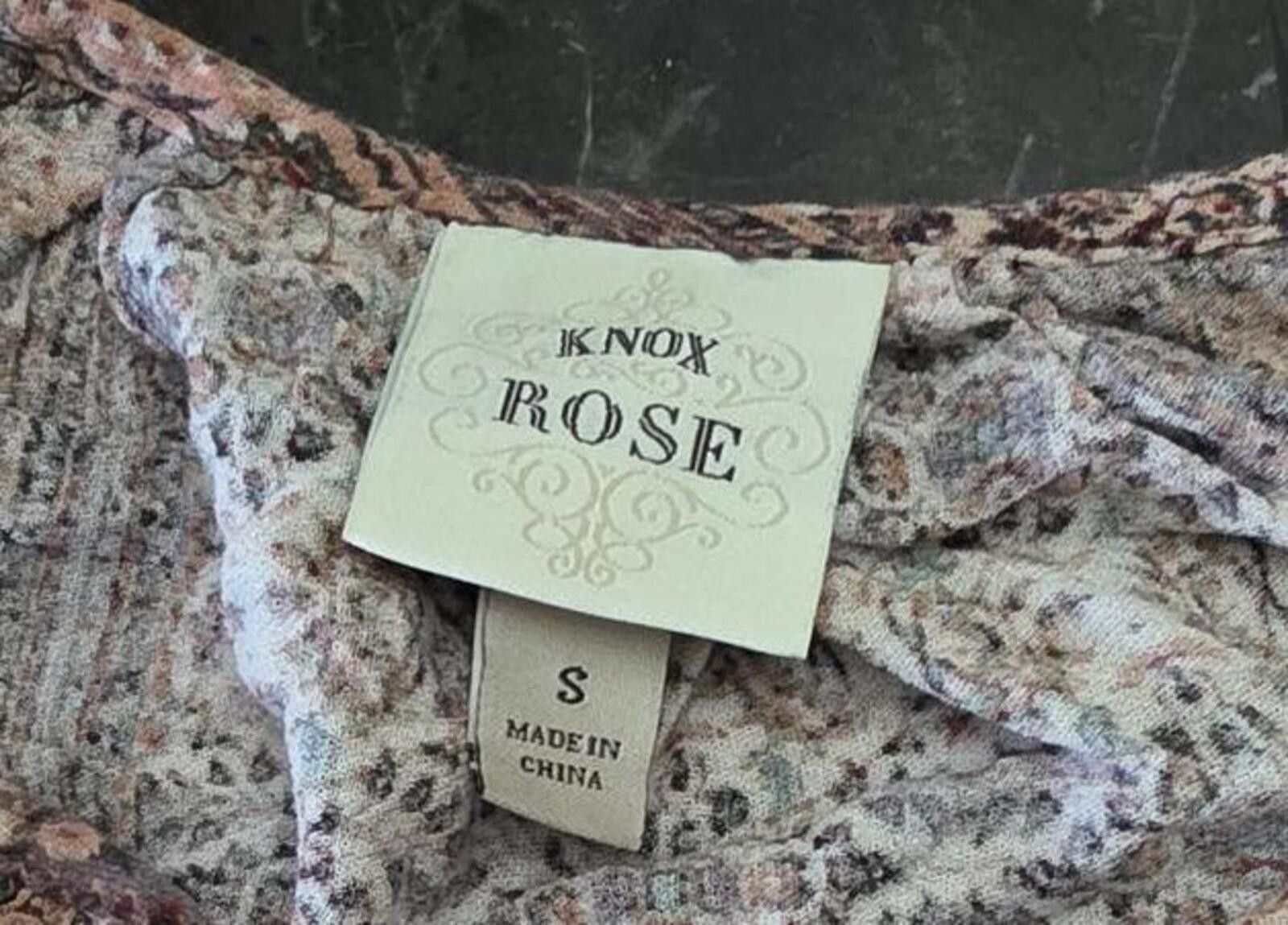 Other Knox Rose Boho Rayon Printed Ruffle Sleeve Top Size Small Size S / US 4 / IT 40 - 5 Thumbnail