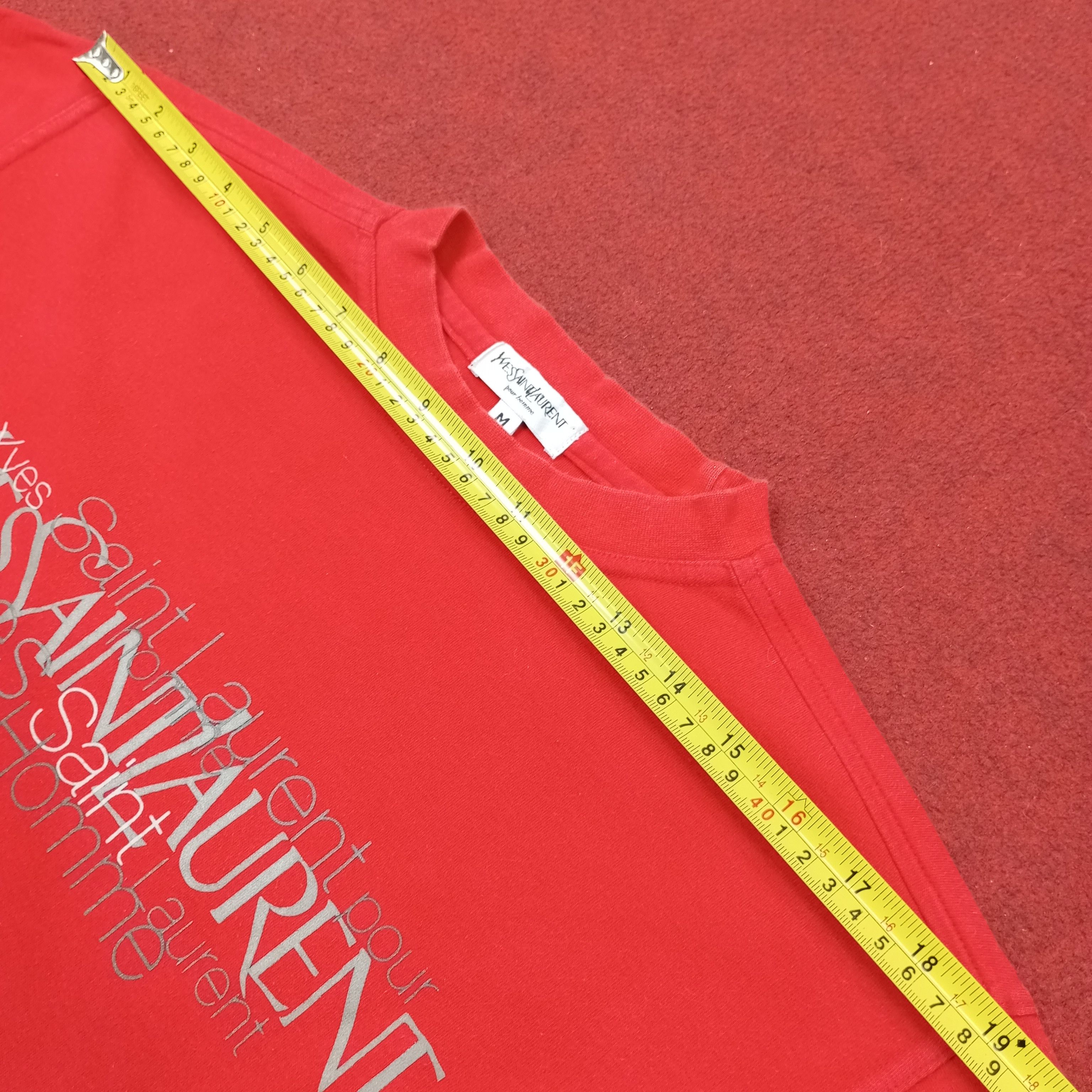 Yves Saint Laurent Yves Saint Laurent Fashion Brand Spellout Tshirt c239n44 Size US L / EU 52-54 / 3 - 10 Thumbnail
