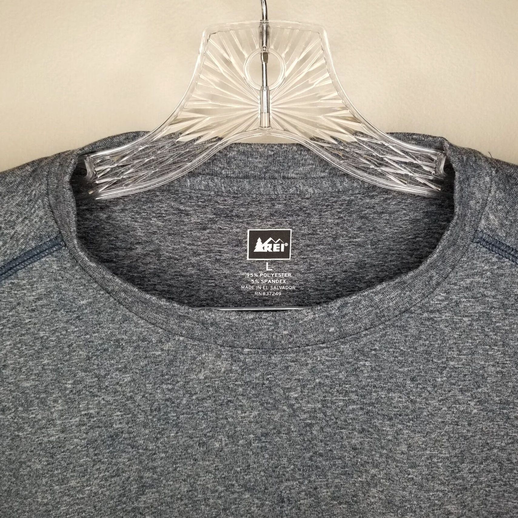 Vintage REI T-Shirt Shirt Mens Activewear Short Sleeve Size L Blue Gray Size US L / EU 52-54 / 3 - 3 Thumbnail