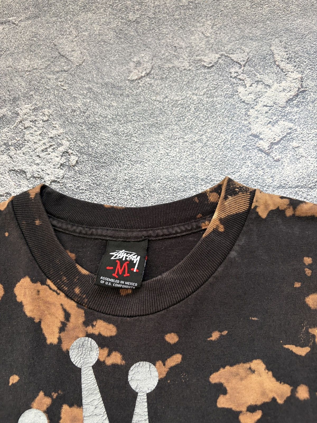 Stussy Vintage Stussy Tie Dye Skull LA Rollers T-Shirt Size M Size US M / EU 48-50 / 2 - 5 Thumbnail