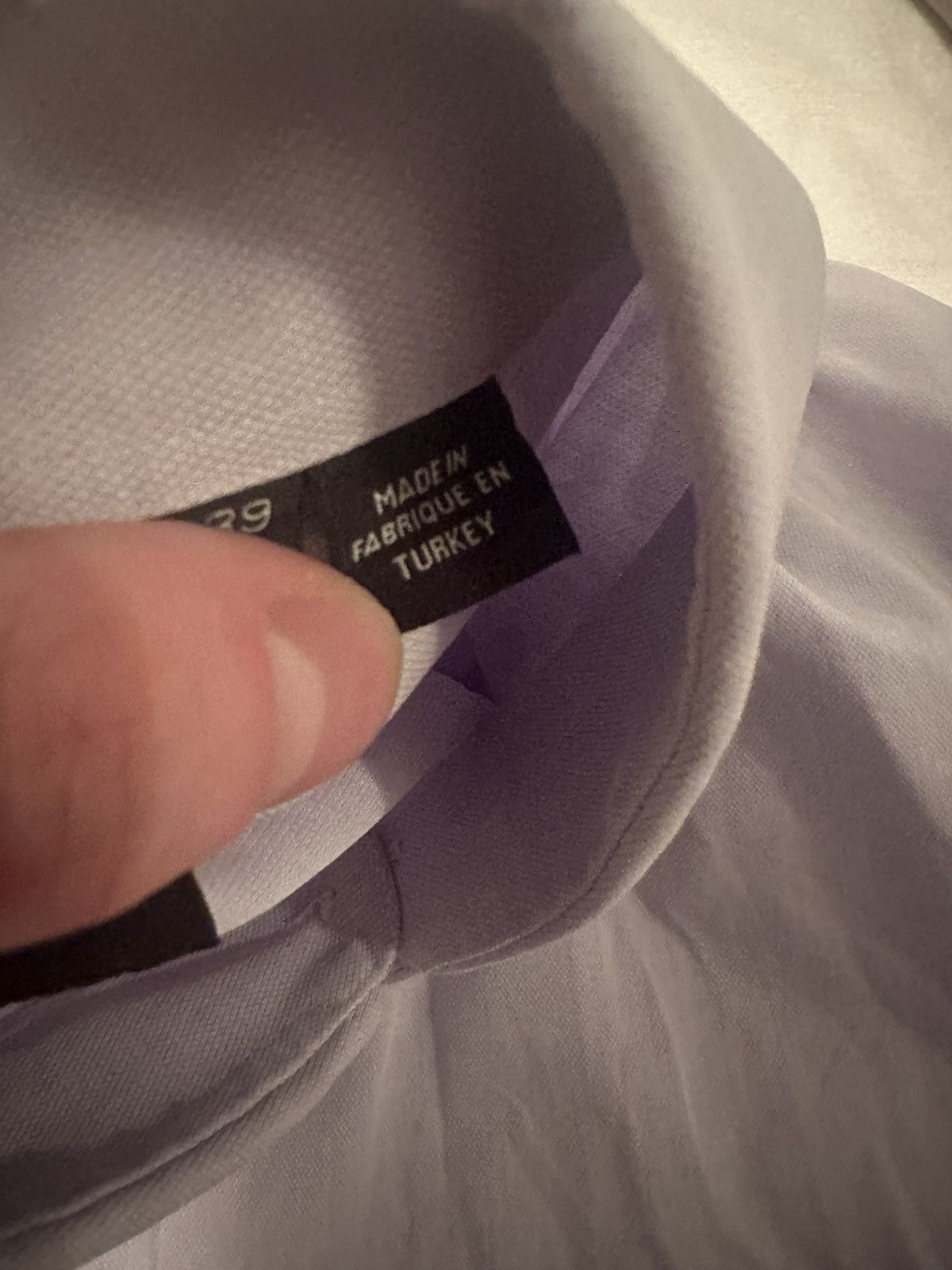 Hugo Boss Jacquard Cotton Spread Collar (15.5/39) Size US M / EU 48-50 / 2 - 5 Thumbnail