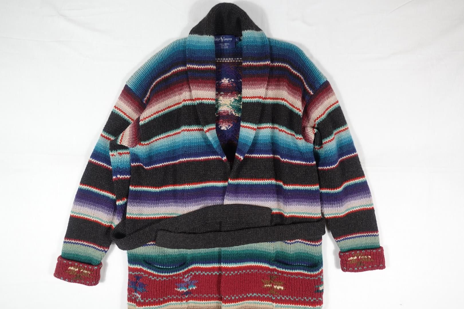 Polo Ralph Lauren Polo Ralph Lauren Cardigan Sweater Aztec Indian Serape L Size US L / EU 52-54 / 3 - 1 Thumbnail