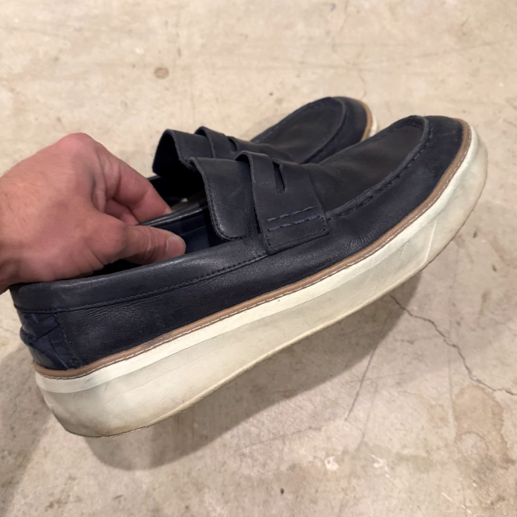 Cole Haan Cole Haan Originalgrand Penny Loafer Navy C36645 Mens Size 10M Size ONE SIZE - 3 Thumbnail