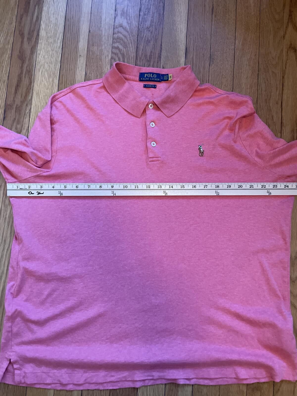 Polo Ralph Lauren Polo Ralph Lauren Salmon Pink Long Sleeve Polo Size Large Size US L / EU 52-54 / 3 - 5 Thumbnail
