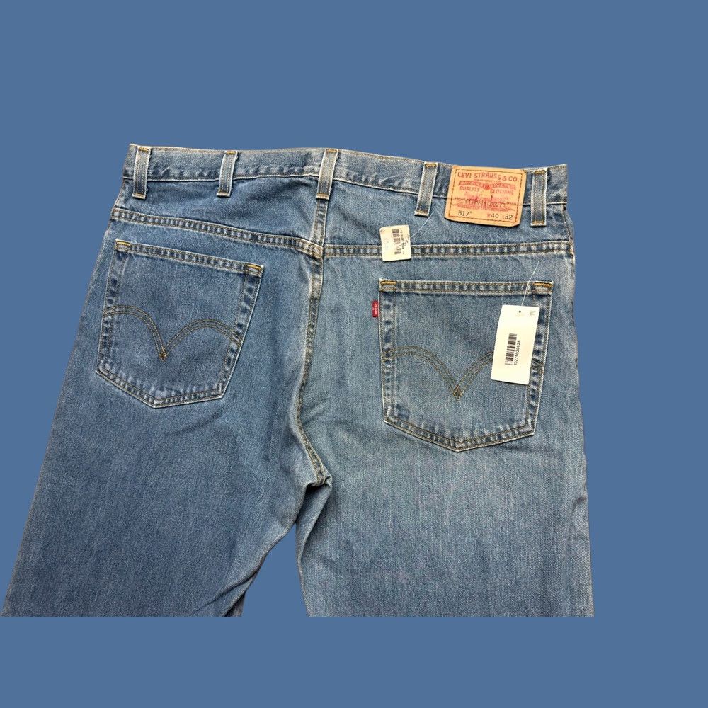 Levi's VINTAGE Levi's 517 Jeans Mens 40x32 Blue Bootcut Western Y2K NWT Size US 40 / EU 56 - 1 Thumbnail