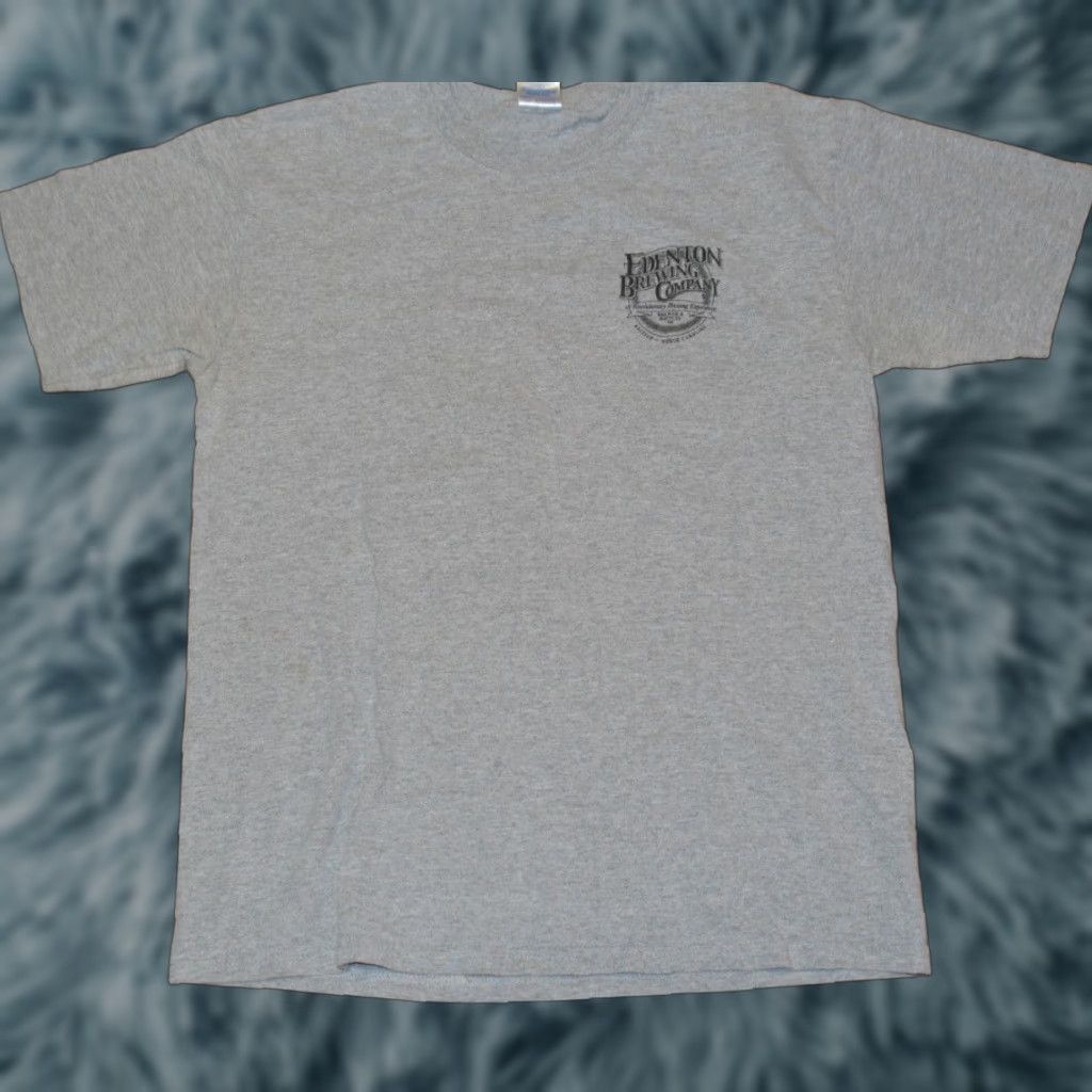 Gildan Edenton Brewing Company Hornblower's Tavern Raleigh NC T Shirt Medium Men Gray Short Sleeve Gildan 90% Cotton 10% Polyester UNC Nuts Size US M / EU 48-50 / 2 - 1 Thumbnail