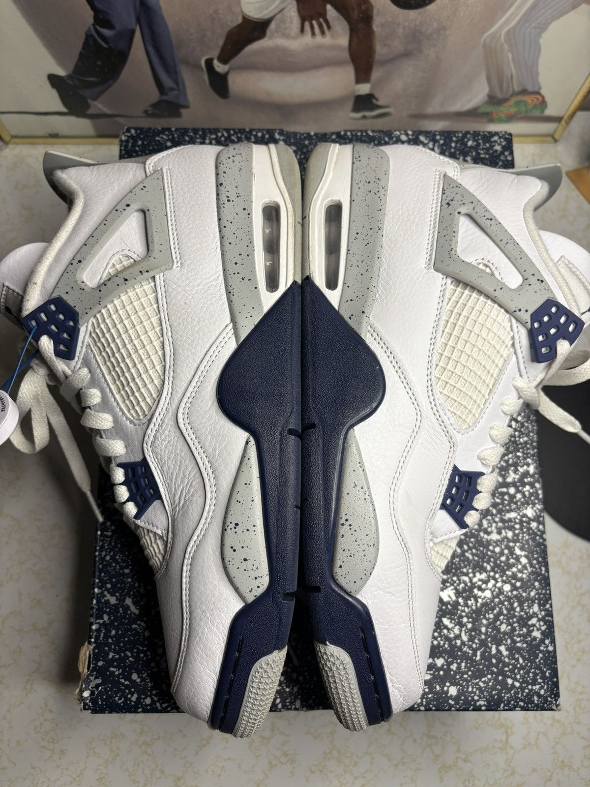 Jordan Brand Air Jordan 4 Retro midnight Navy Size US 12 / EU 45 - 4 Thumbnail