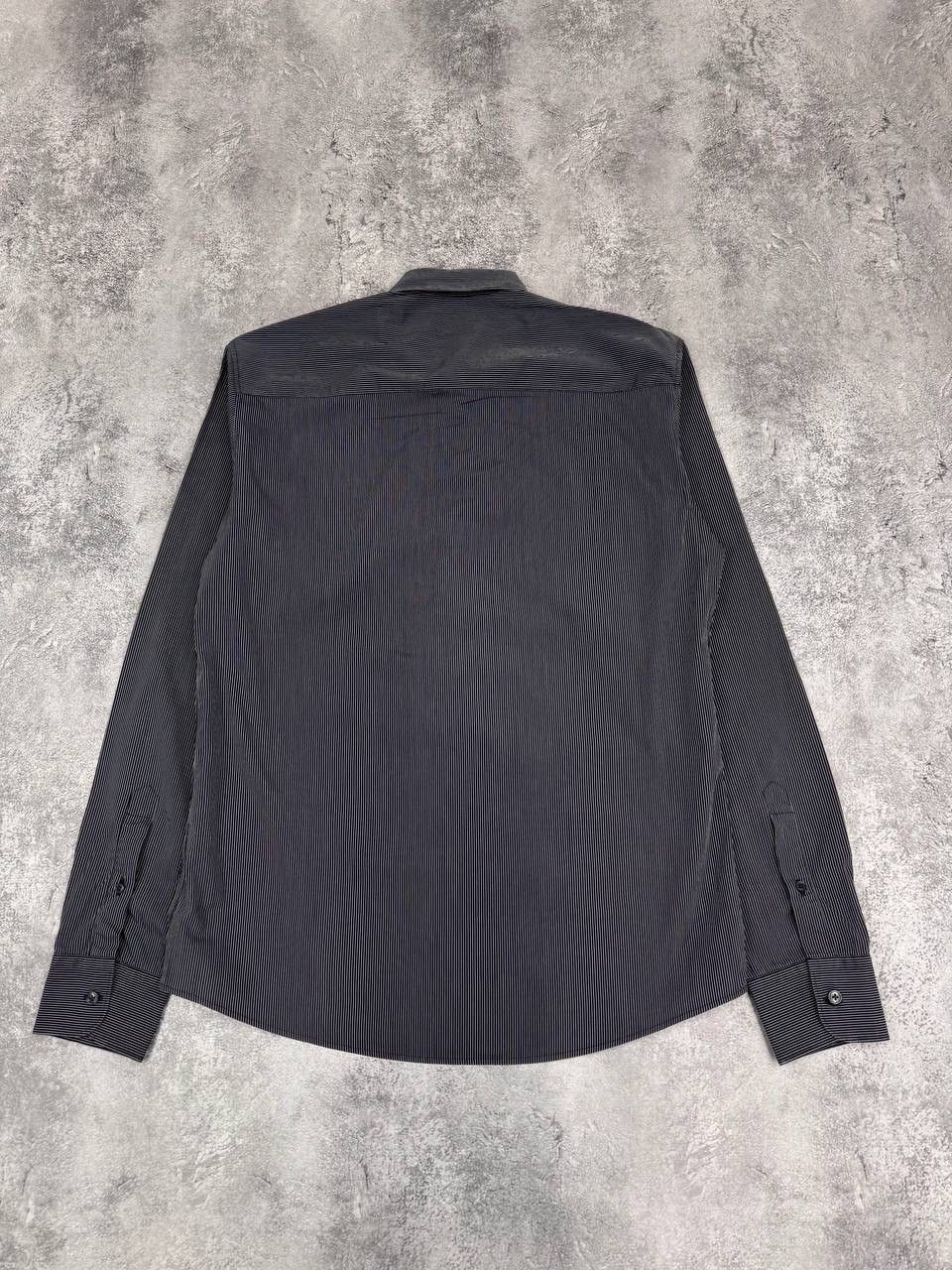 Z Zegna Z Zegna Men Drop 8 Striped Shirt Black Size L Size US L / EU 52-54 / 3 - 6 Thumbnail