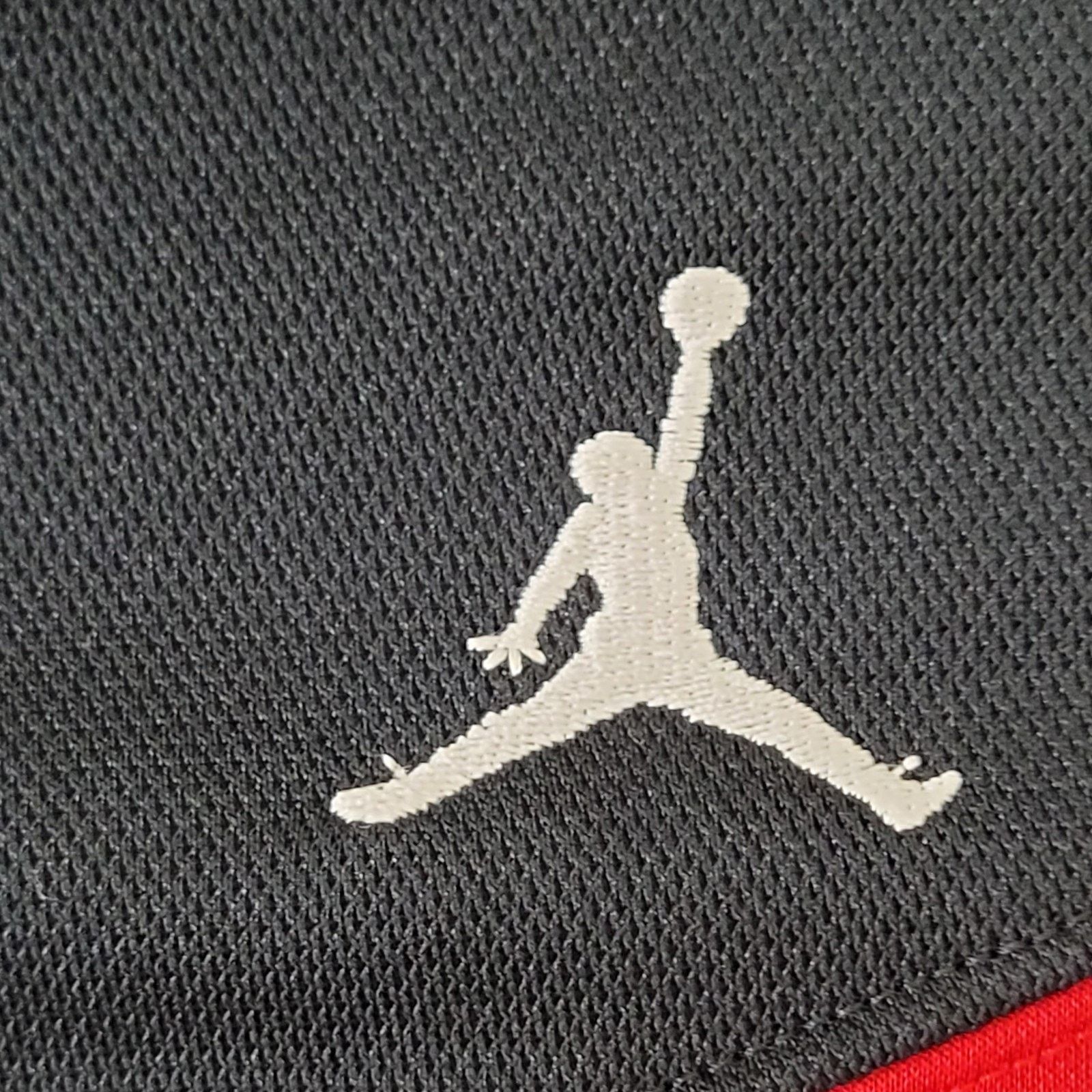 Vintage NIKE Jordan Jumpman Track Jacket Large 25x27 Baggy Black Red Size US L / EU 52-54 / 3 - 10 Thumbnail