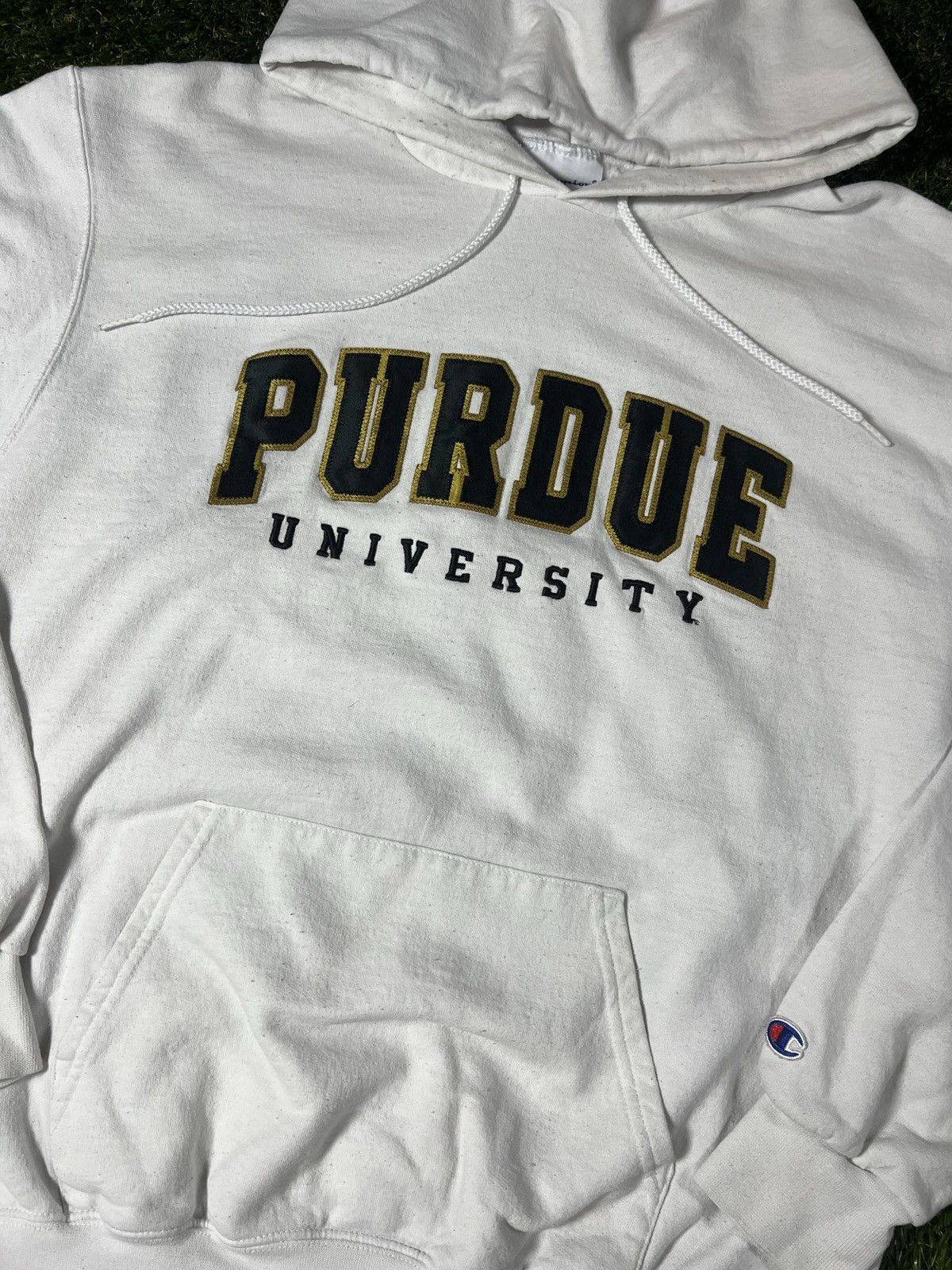 Champion Vintage Y2K Embroidered Purdue University NCAA Hoodie Size US L / EU 52-54 / 3 - 2 Thumbnail