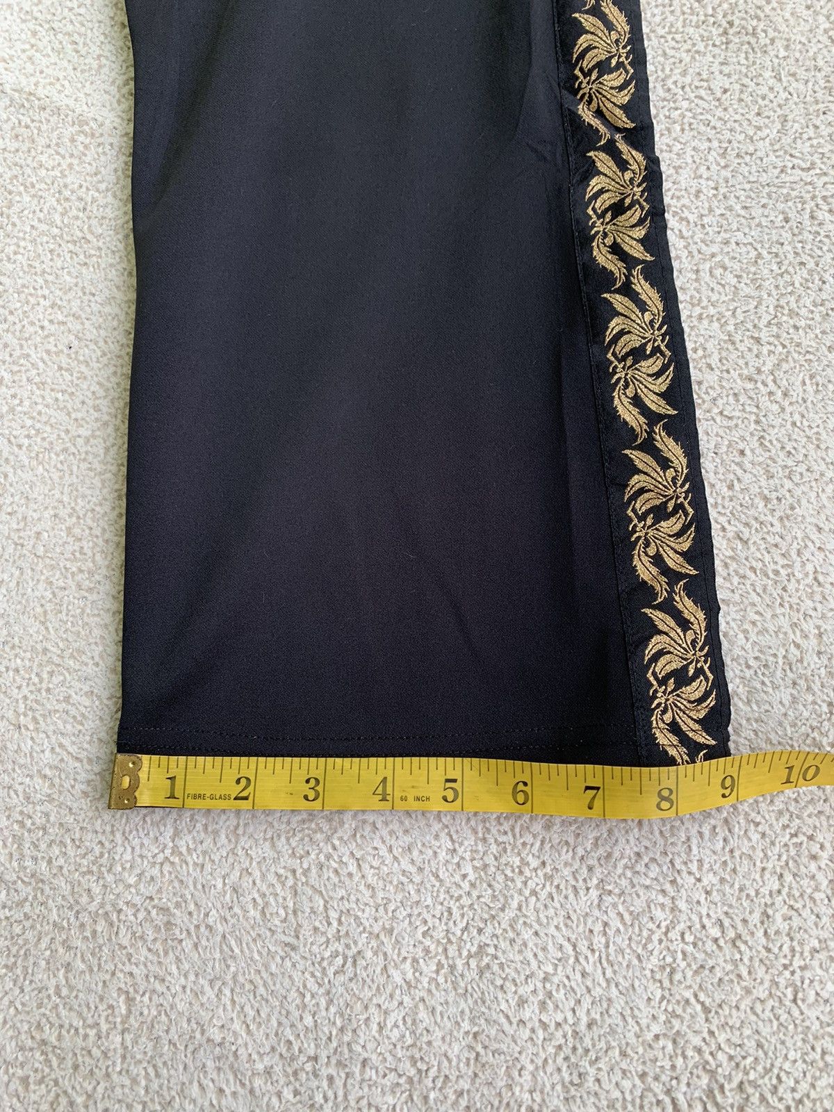 If Six Was Nine × Japanese Brand × Le Grande Bleu (L.G.B.) Drestrip Far Las Black Trackpants Size US 30 / EU 46 - 15 Thumbnail