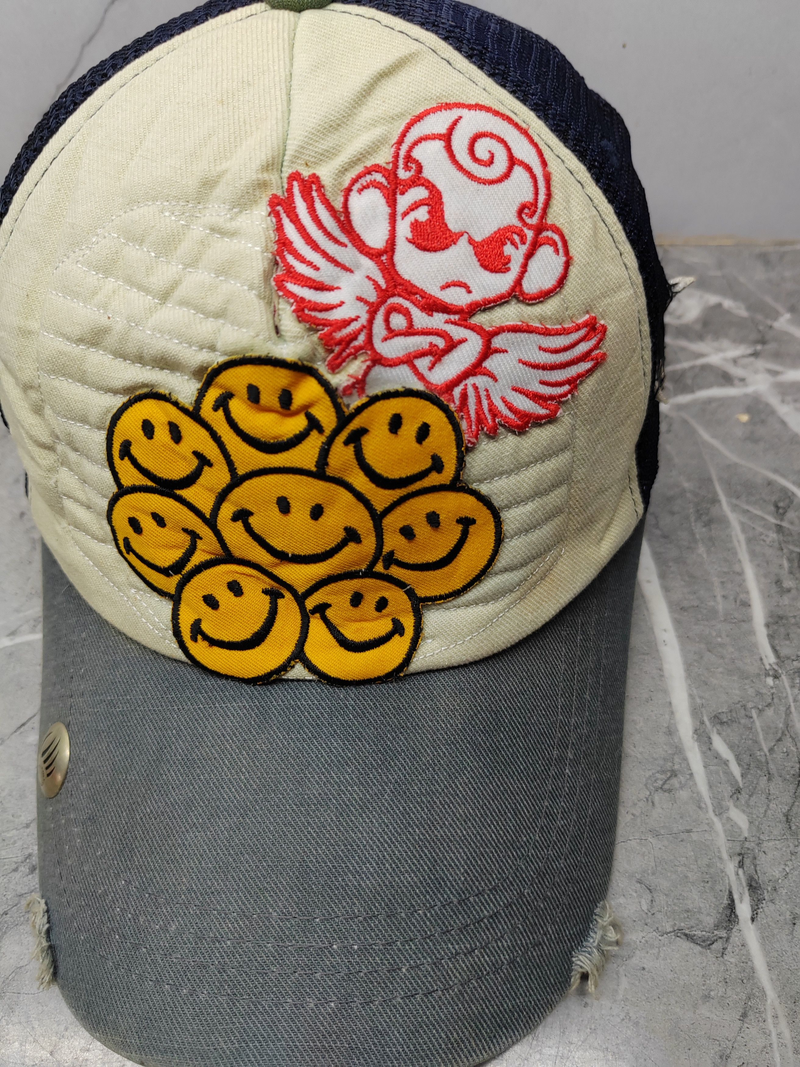 Japanese Brand Vintage Japanese Punk Distressed Style Y2k Trucker Cap Hat Size ONE SIZE - 3 Thumbnail