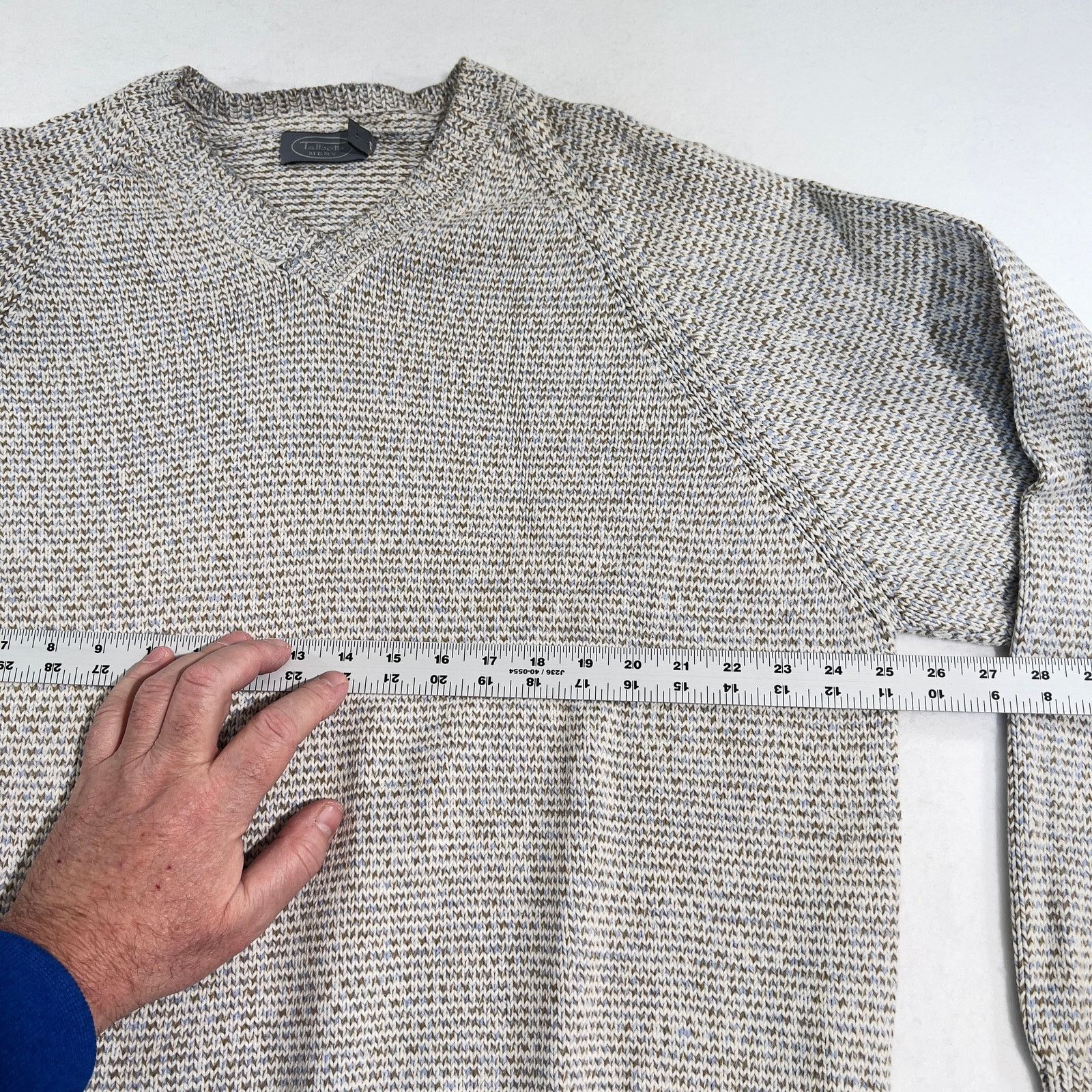 Other Talbot's Men's Sweater XL Blue/Brown Herringbone Vintage Ski Size US XL / EU 56 / 4 - 11 Thumbnail