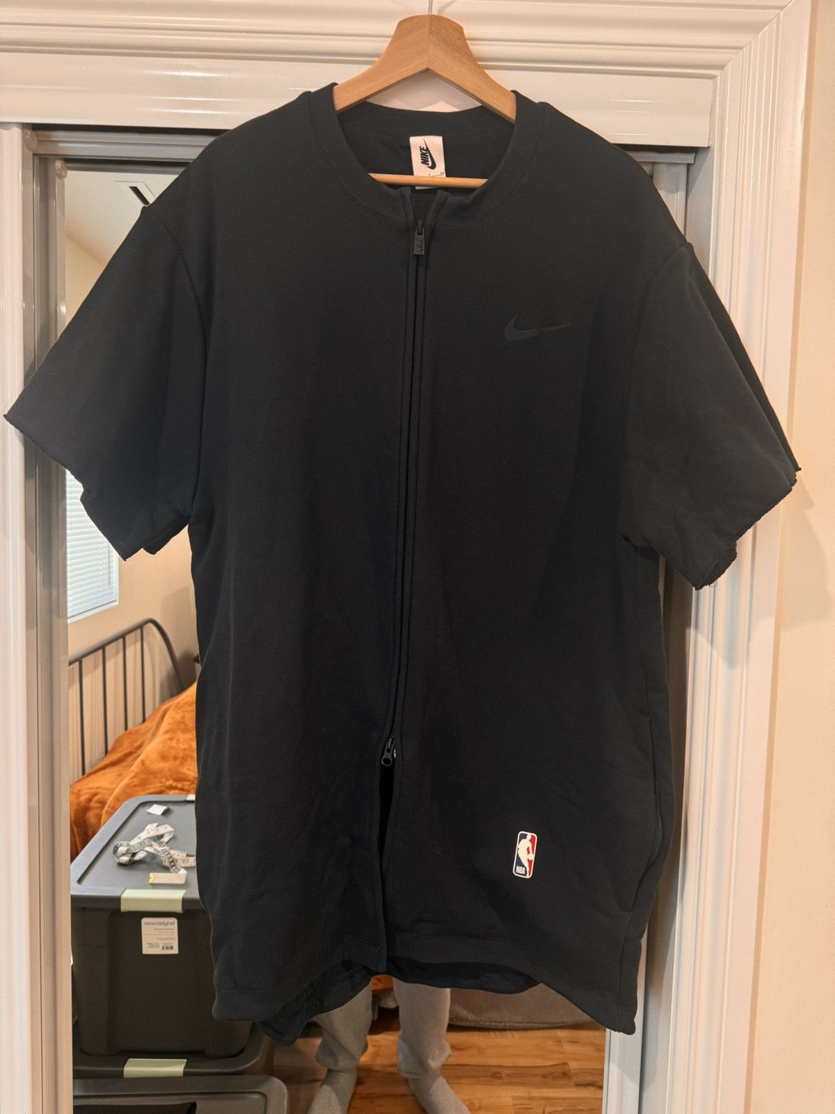 Nike fear of god warm up top best sale