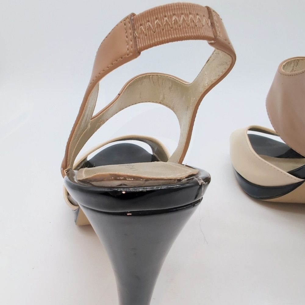 Anne Klein Anne Klein Sz 8 Tan / Cream High Heels AK7 Estacia Size US 8 / IT 38 - 7 Thumbnail