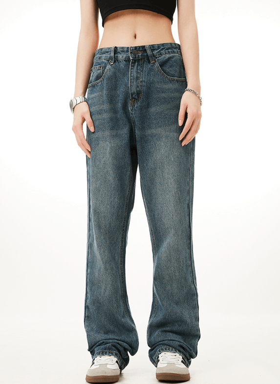 Japanese Brand × Jean American retro blue men's loose casual flared jeans Size US 32 / EU 48 - 1 Thumbnail