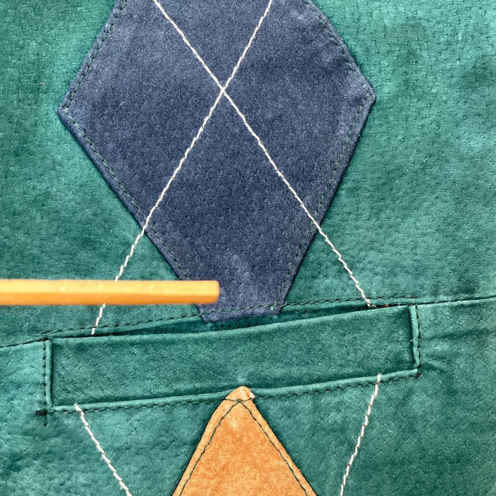 Vintage VINTAGE Northwest Territory Vest Mens M Green Leather Geometry Quilted Casual Western 38in Chest Spring Summer Fall Winter Mens Size US M / EU 48-50 / 2 - 6 Thumbnail