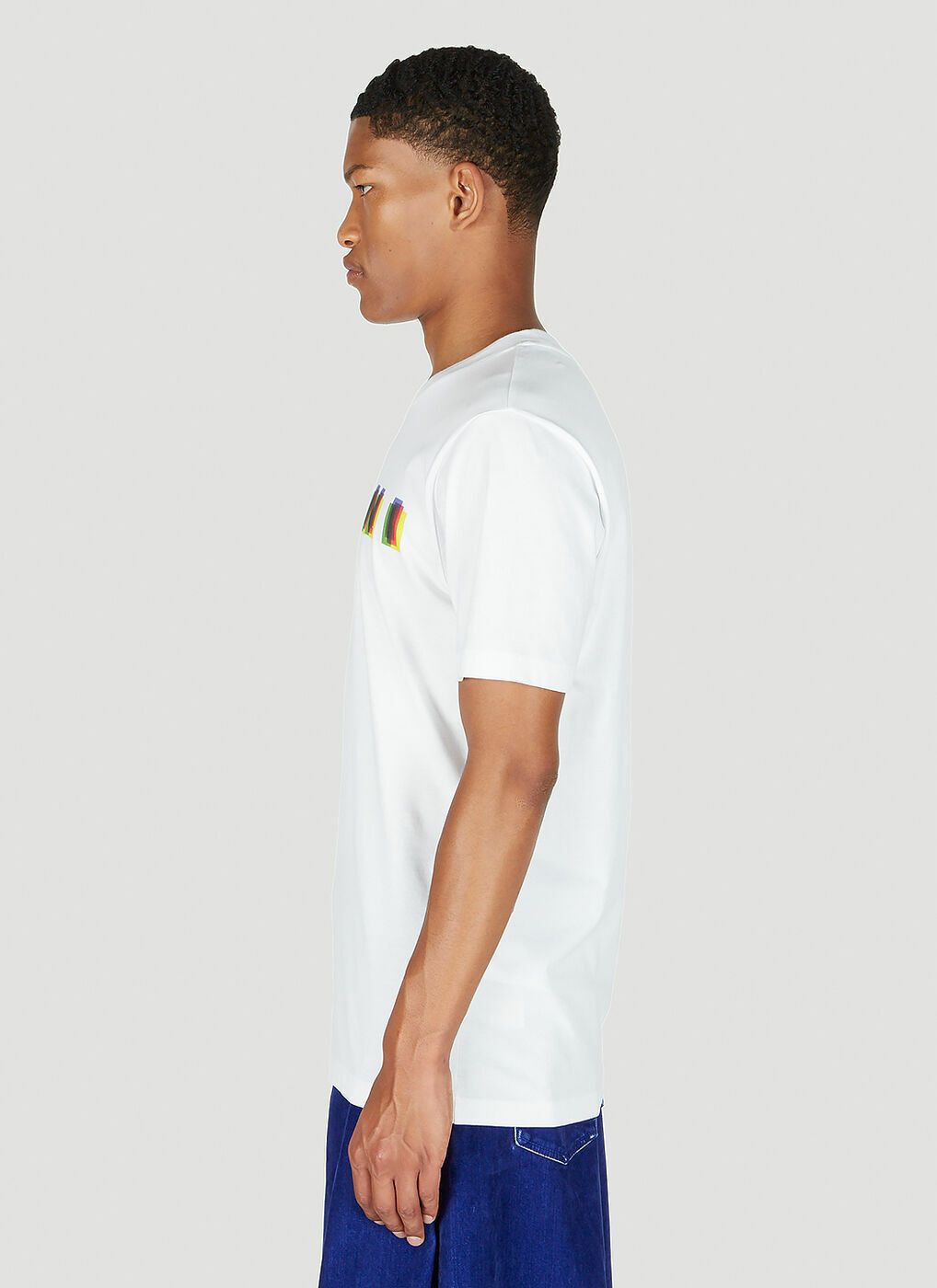 Marni o1y0225 Logo Crewneck T-Shirt in White Size US S / EU 44-46 / 1 - 3 Thumbnail
