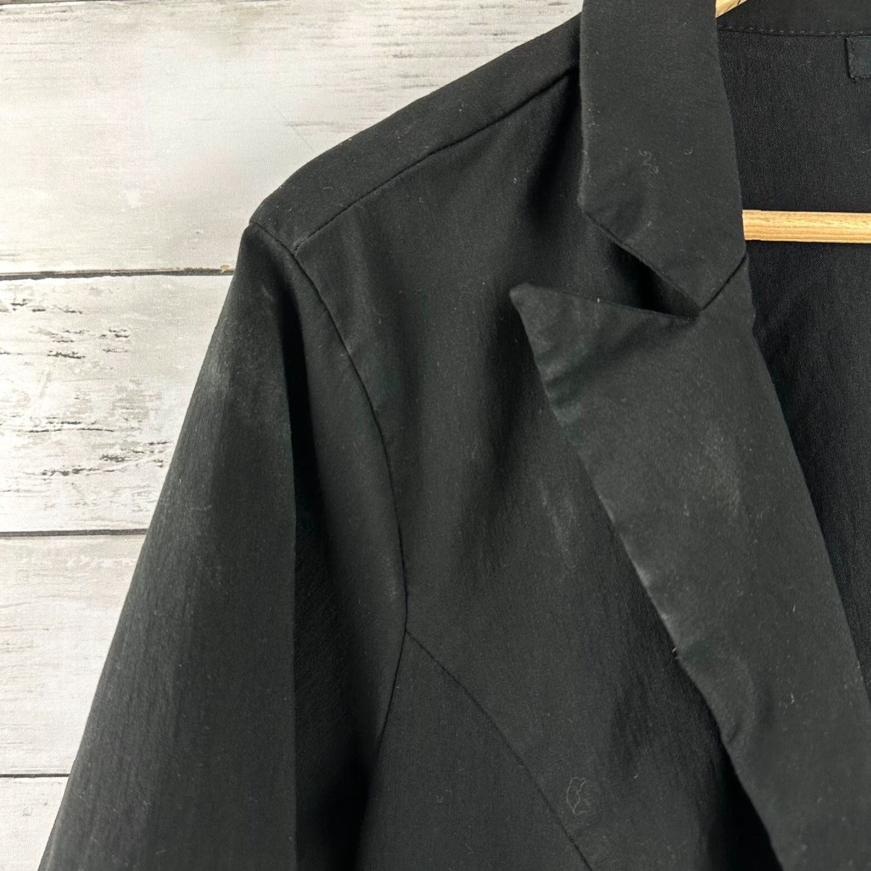 Torrid Torrid Stretch Blazer Womens Size 4 Black 3/4 Sleeve Button Closure Studio Lexington Millennium Classic Designer Convenience Stretch Jacket Size S / US 4 / IT 40 - 3 Thumbnail
