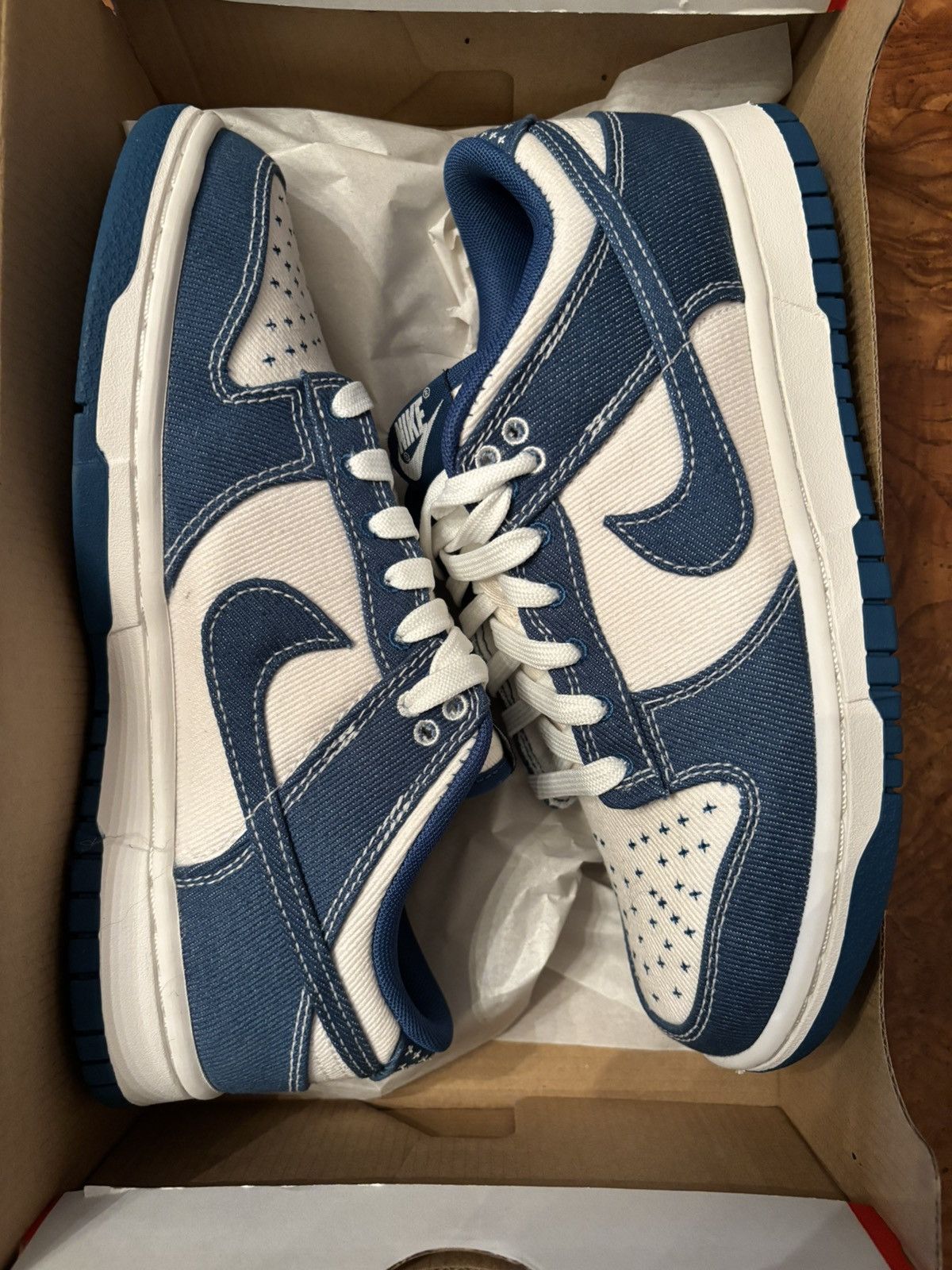 Nike Nike Dunk Low SE 'Sashiko - Industrial Blue' Size US 6.5 / EU 39-40 - 8 Thumbnail