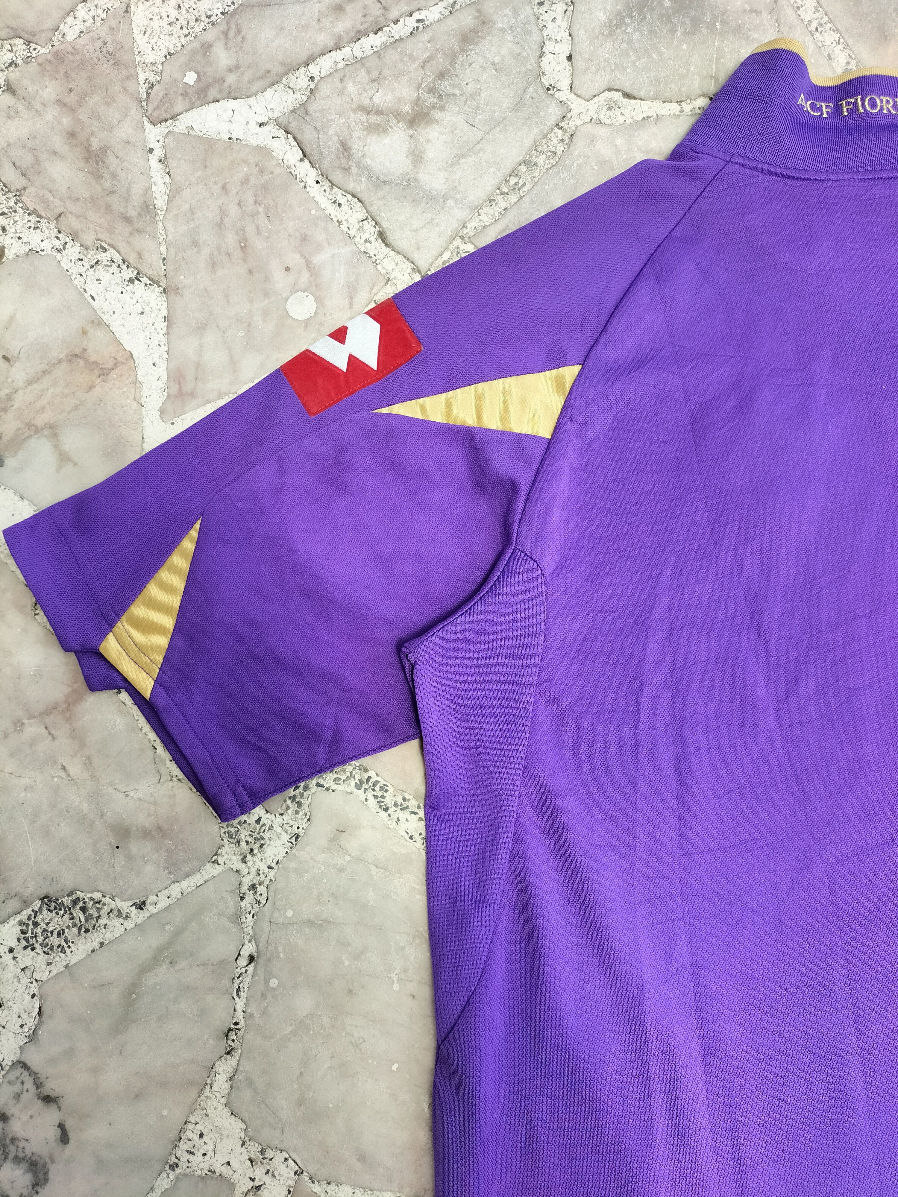 Lotto Sport ACF Fiorentina Juventus Collar Embroidered Jersey Size US M / EU 48-50 / 2 - 11 Thumbnail