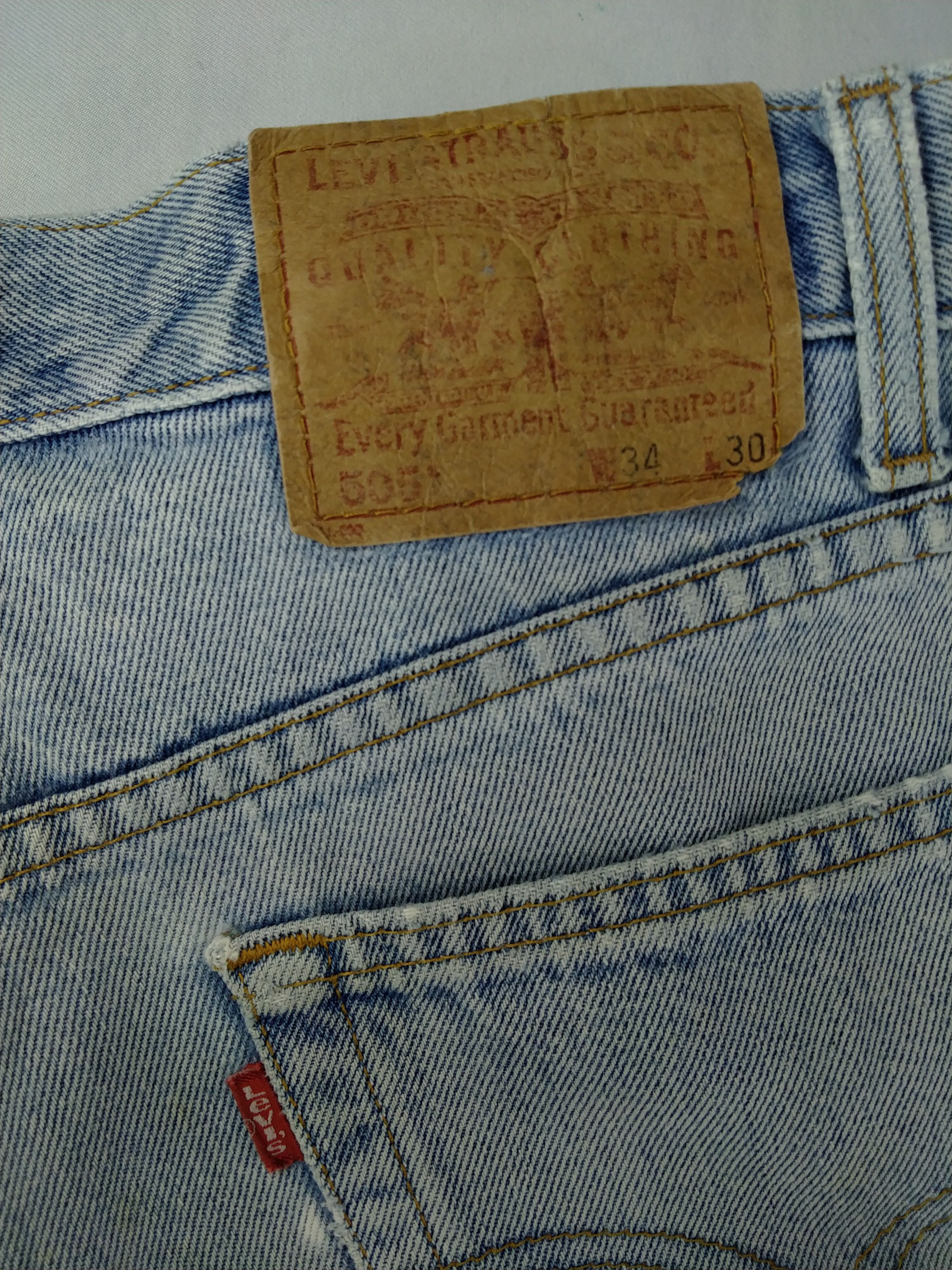 Japanese Brand Light Wash Vintage Levi's 505 Jeans 33x30 Denim -JN1061 Size US 33 - 8 Thumbnail