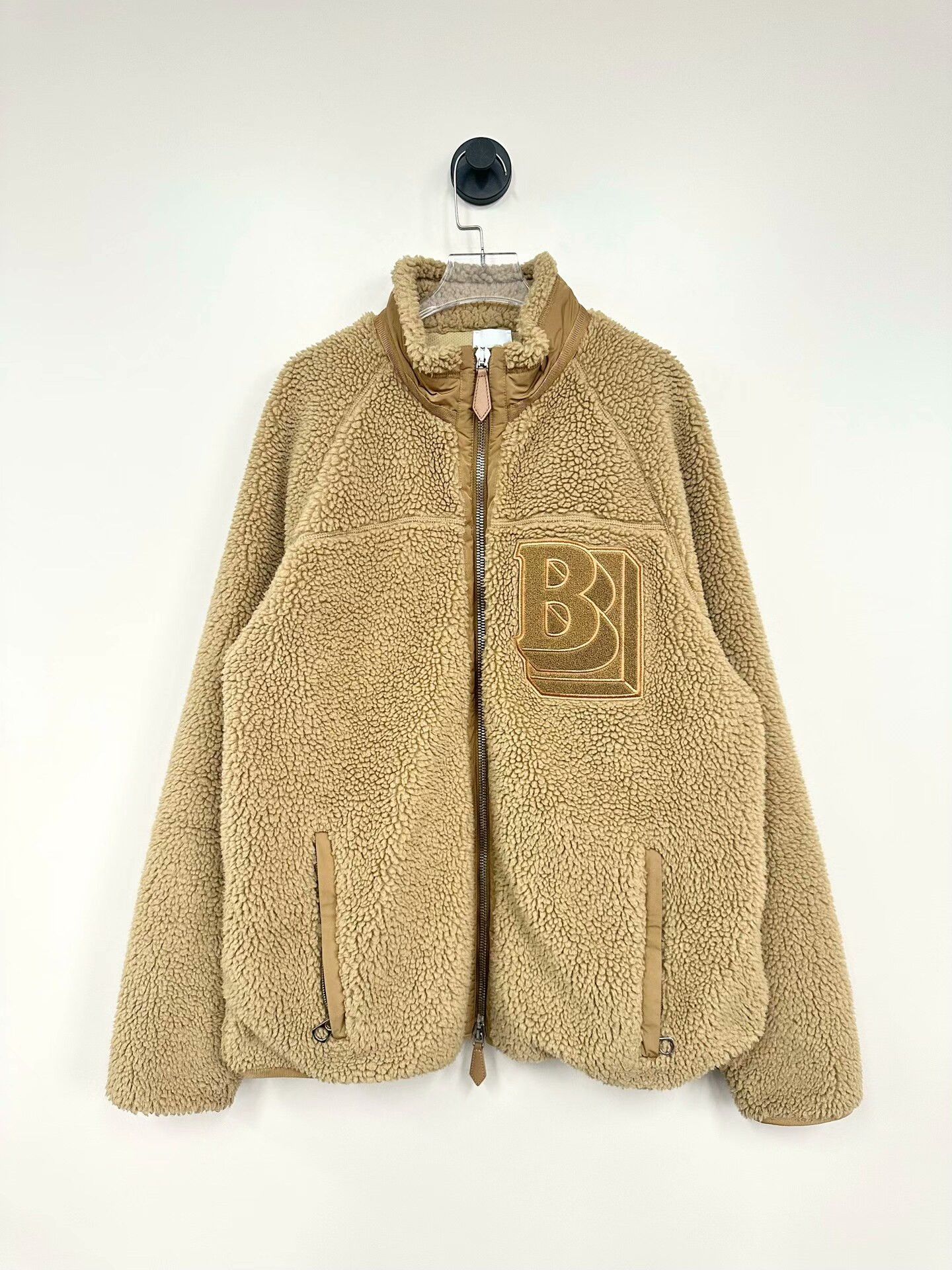 Burberry Teddy Fleece Logo Jacket L Size