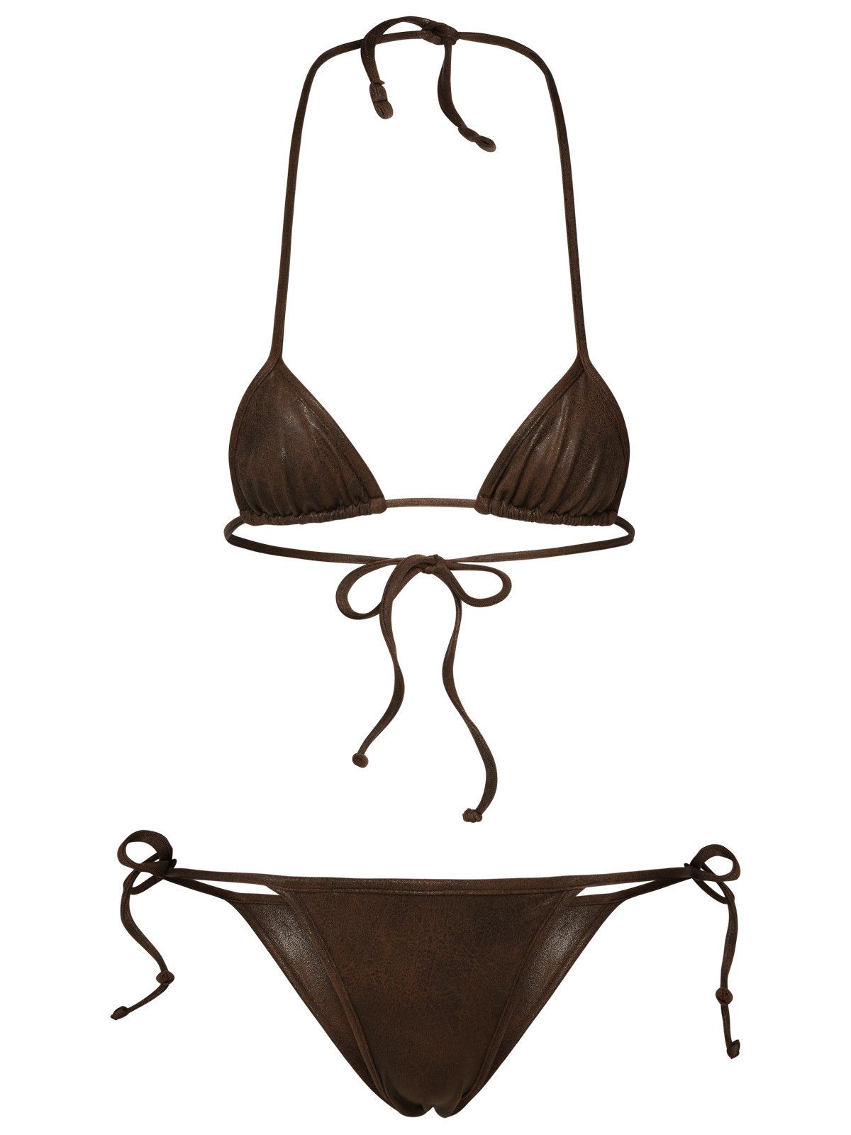 image of Reina Olga Brown Polyamide Bikini, Women's (Size Large)