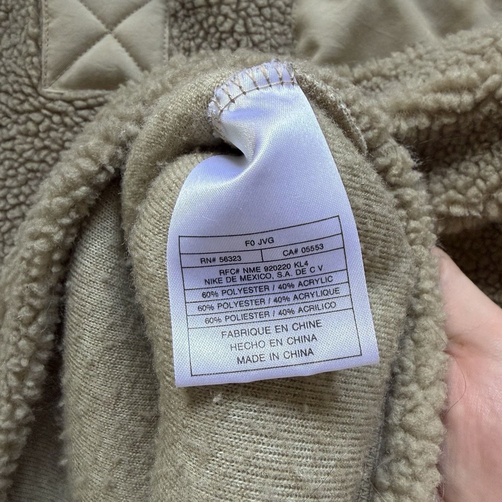 Nike ACG Vintage 90s Nike ACG Deep Pile Sherpa Fleece XL Gorpcore Size US XL / EU 56 / 4 - 6 Thumbnail