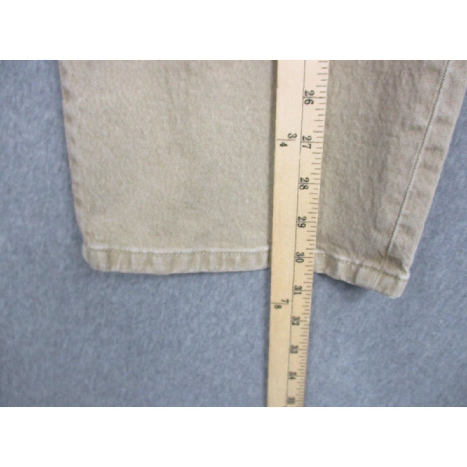 Pacsun Pacsun Baggy Jeans Mens 30x30 Khaki Straight Leg Denim Pants Beige 30 Inseam 30 Waist 30 Regular Cotton Spandex Zip Button Flaws Stain Size US 30 / EU 46 - 5 Thumbnail