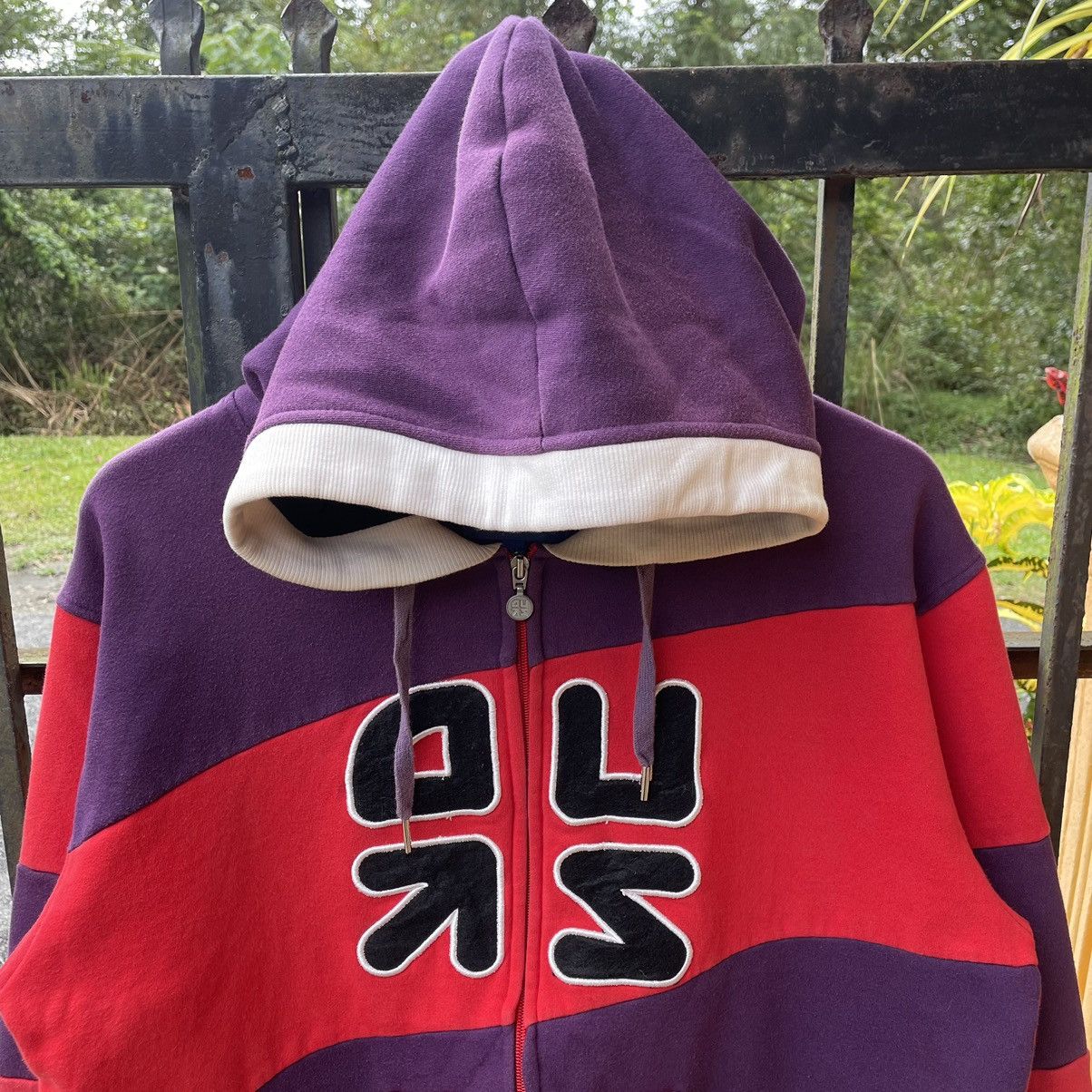 Japanese Brand × Vintage 🔥🇯🇵Arcus Big Logo Nice Striped Full Zipper Pullover Hoodie Size US M / EU 48-50 / 2 - 3 Thumbnail