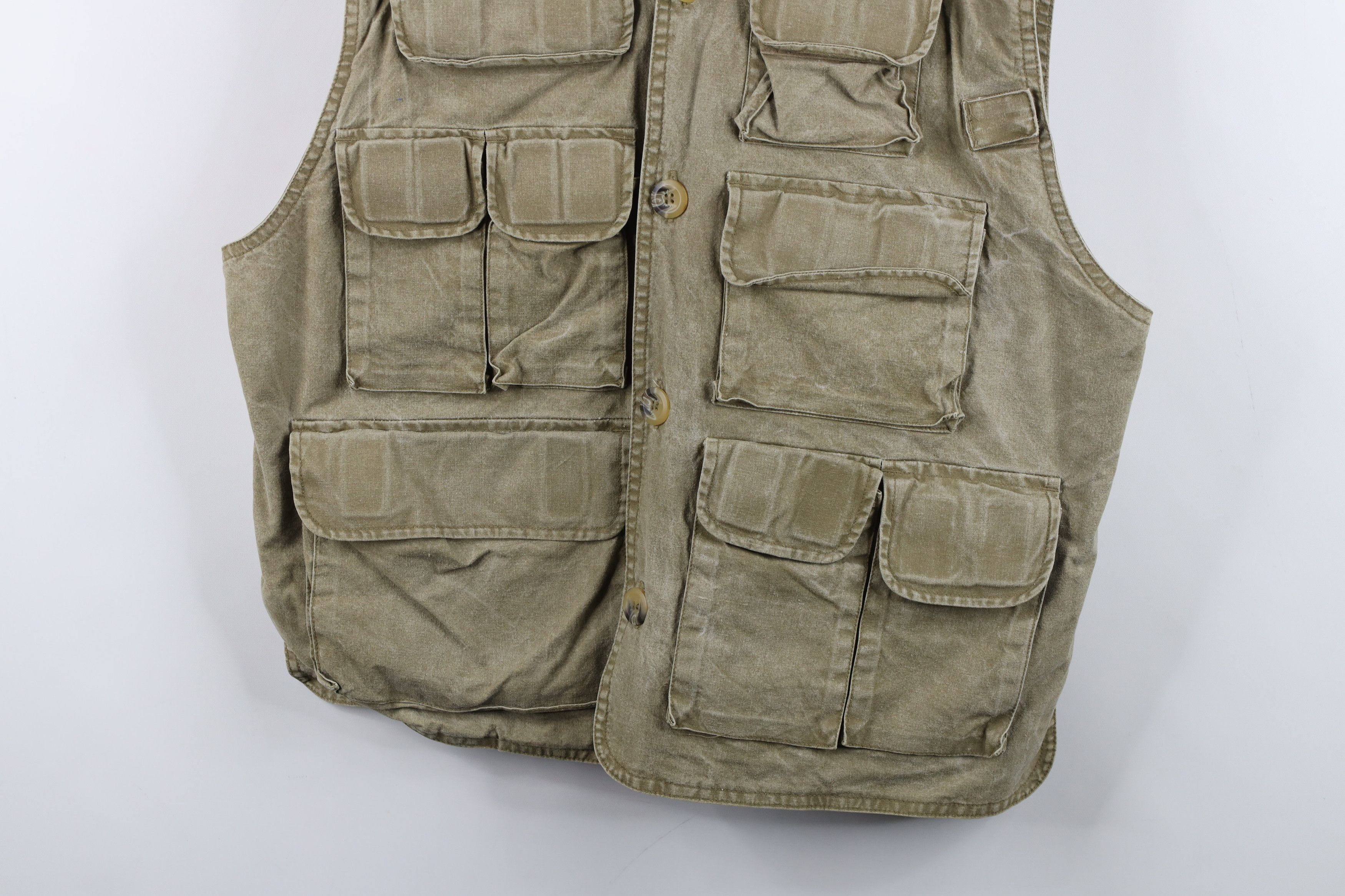Vintage Vintage 90s Streetwear Stonewash Tactical Fishing Vest Size US M / EU 48-50 / 2 - 3 Thumbnail