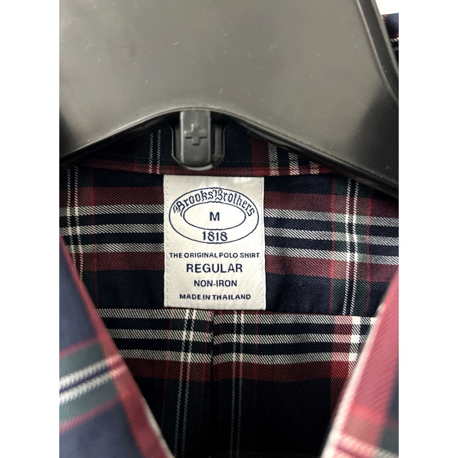 Brooks Brothers Brooks Brothers Original Polo Shirt Mens M Regular Plaid Button-Down Collar L/S Size US M / EU 48-50 / 2 - 6 Thumbnail