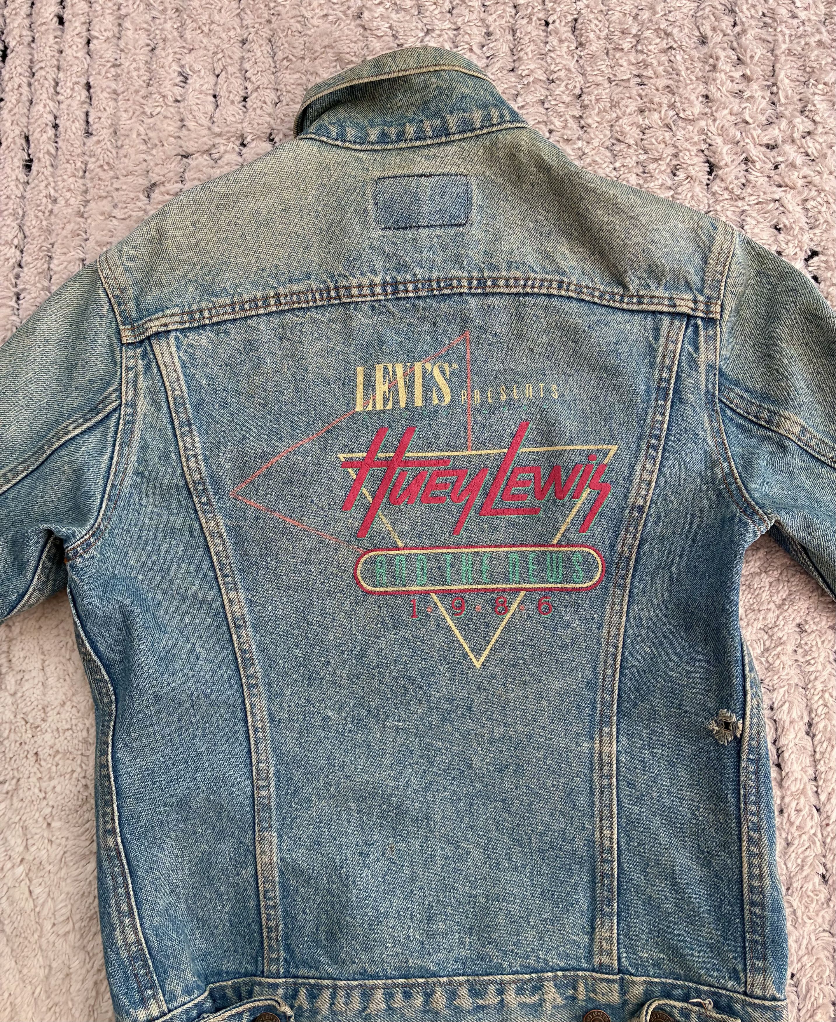 Vintage 1986 Levi’s Huey Lewis Denim Jacket USA