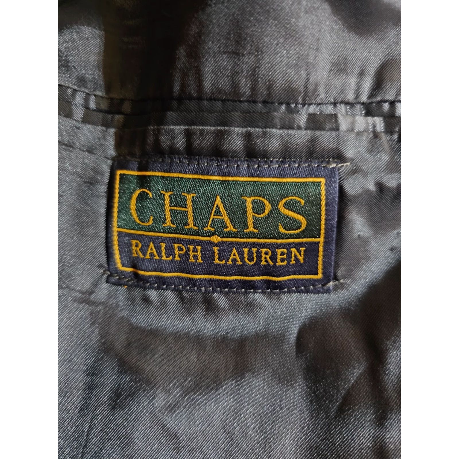 Chaps VINTAGE CHAPS By RALPH LAUREN 100% Wool Blue Pin Striped Suit Mens 42 Regular 34x30 Pants Size 42R - 2 Thumbnail